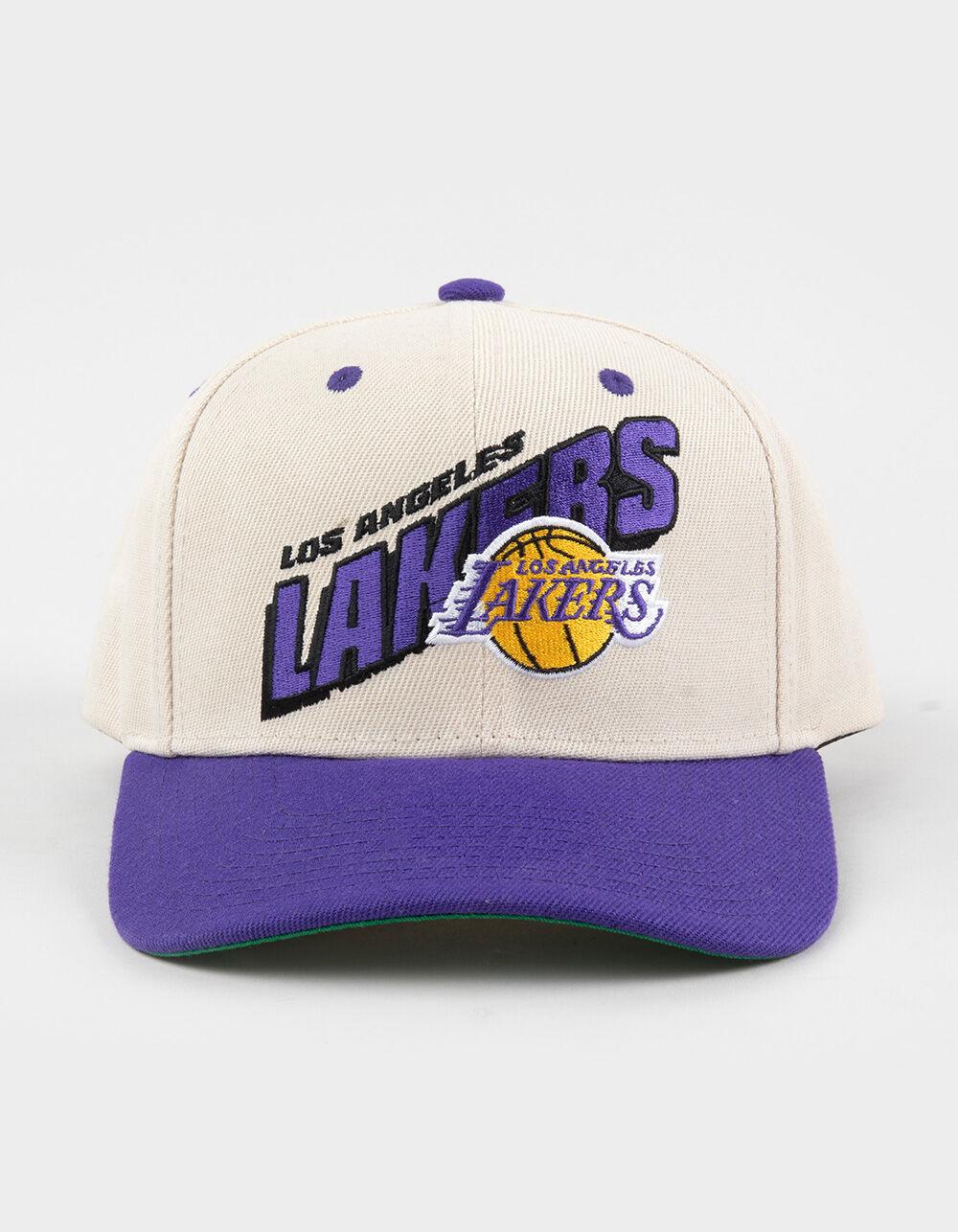MITCHELL & NESS Los Angeles Lakers Retro Type Pro Snapback Hat - OFF WHITE Product Image