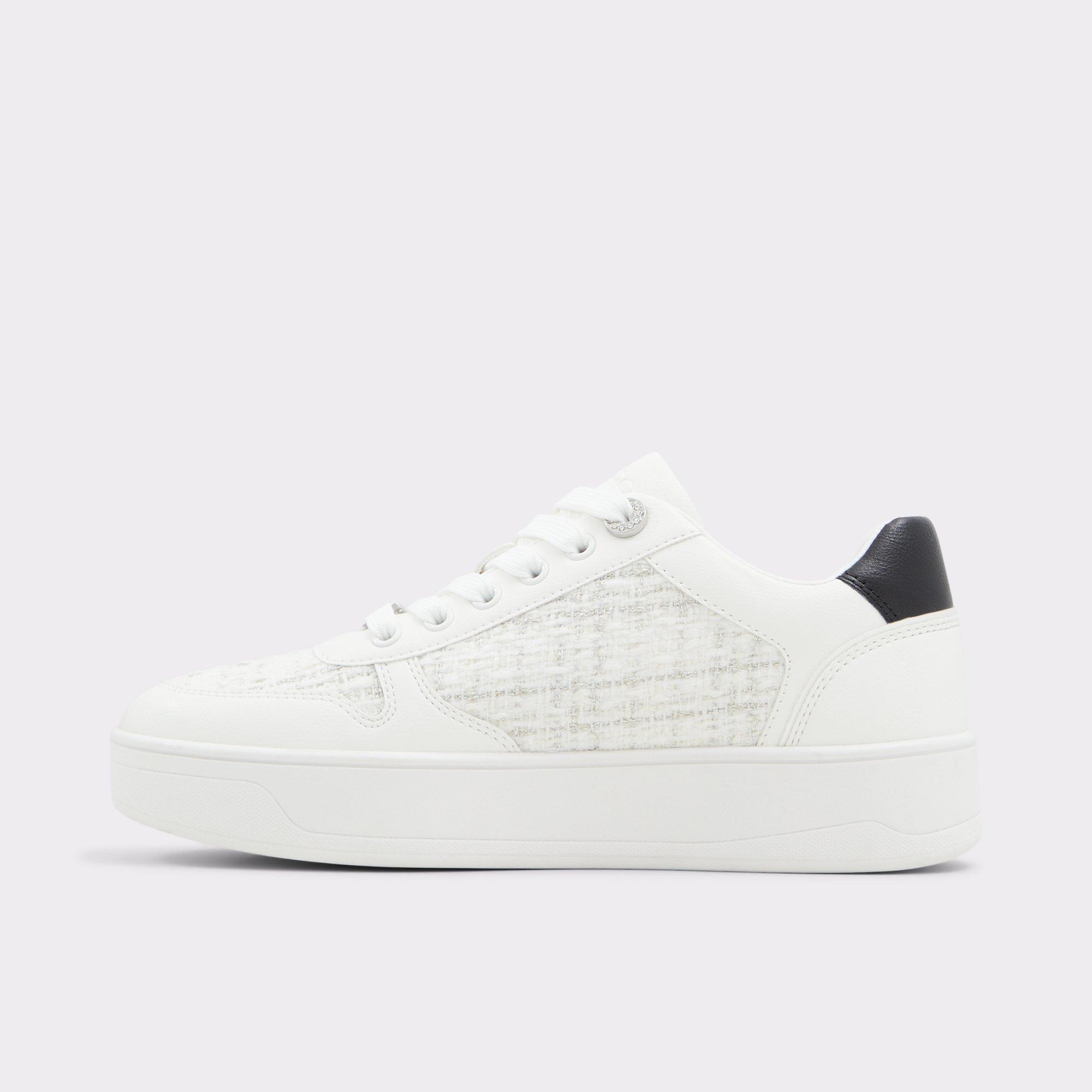 Marisette White/Black Women's Low top sneakers | ALDO US Product Image