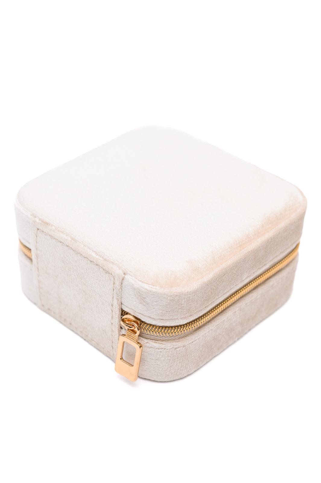 Kept and Carried Velvet Jewelry Box in Ivory (Online Exclusive) Product Image