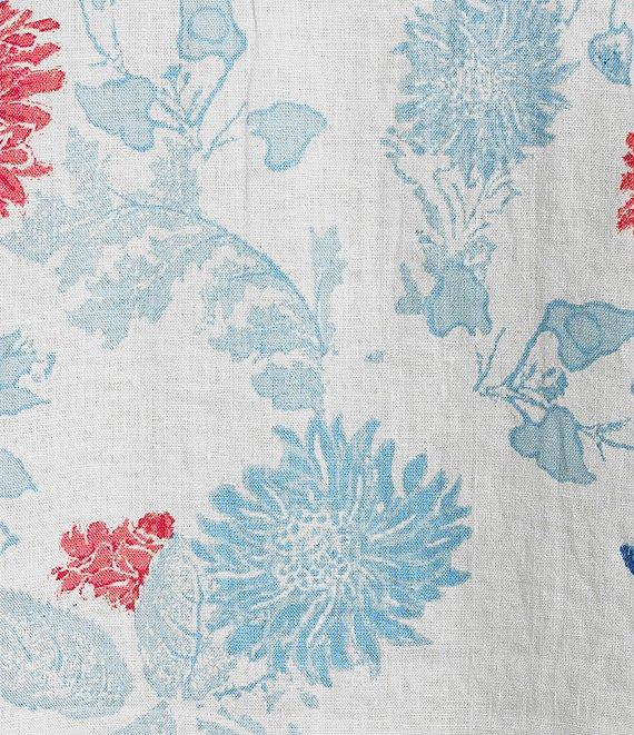 Cremieux Blue Label French Linen Floral Print Long Sleeve Woven Shirt Product Image