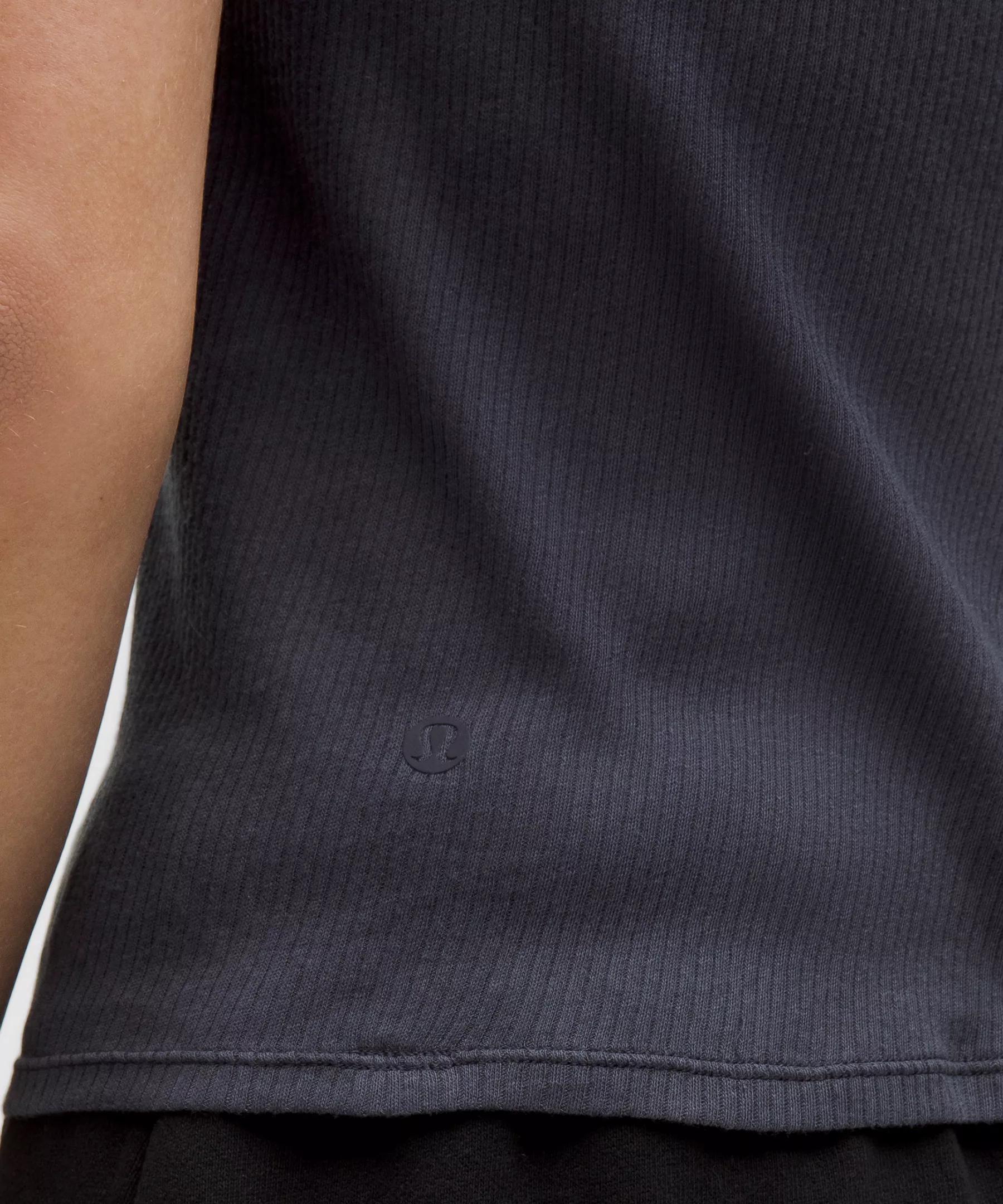 Sheer Cotton Ribbed Tank Top Product Image