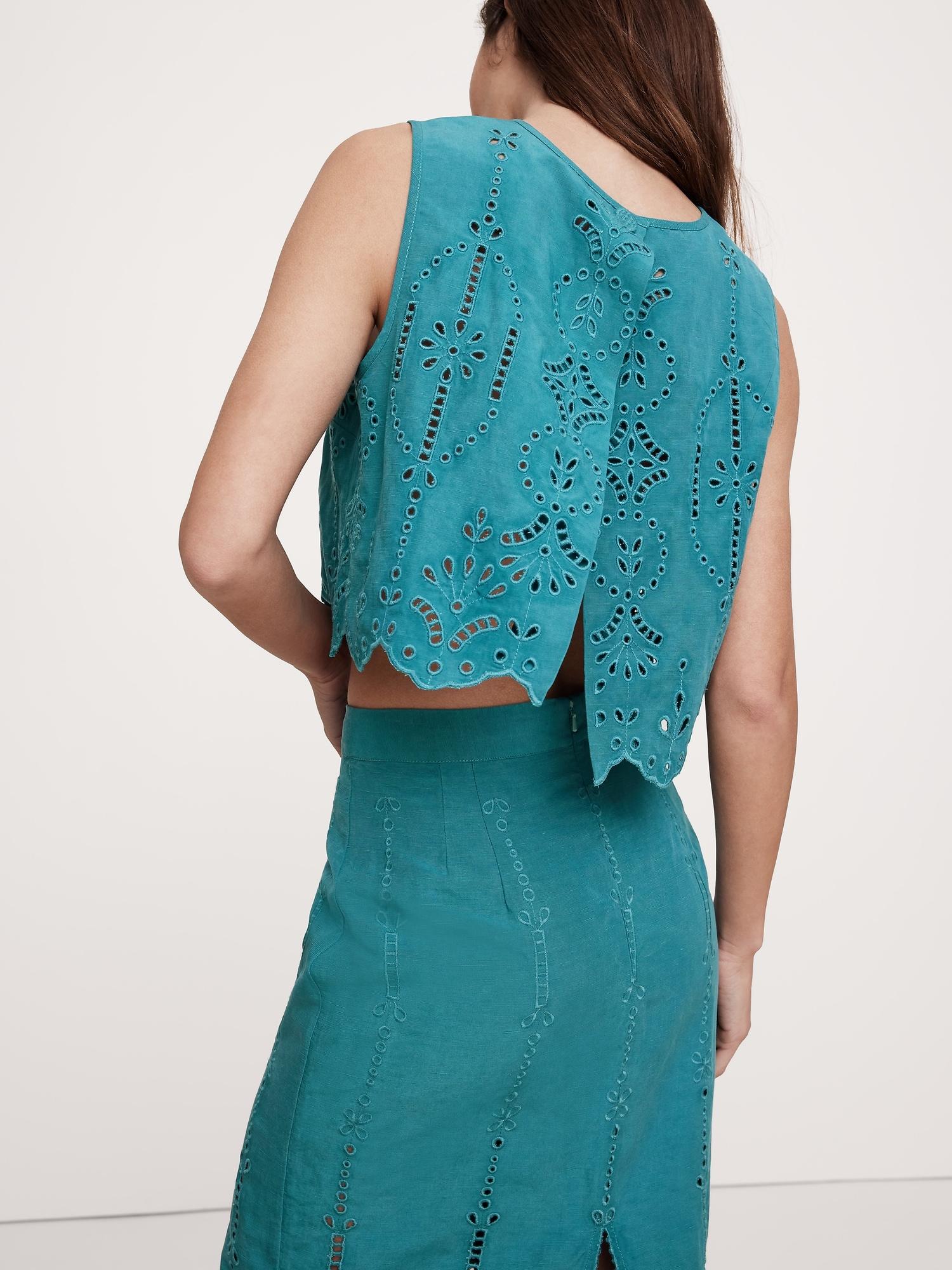 TENCEL™-Linen Eyelet Tank Product Image