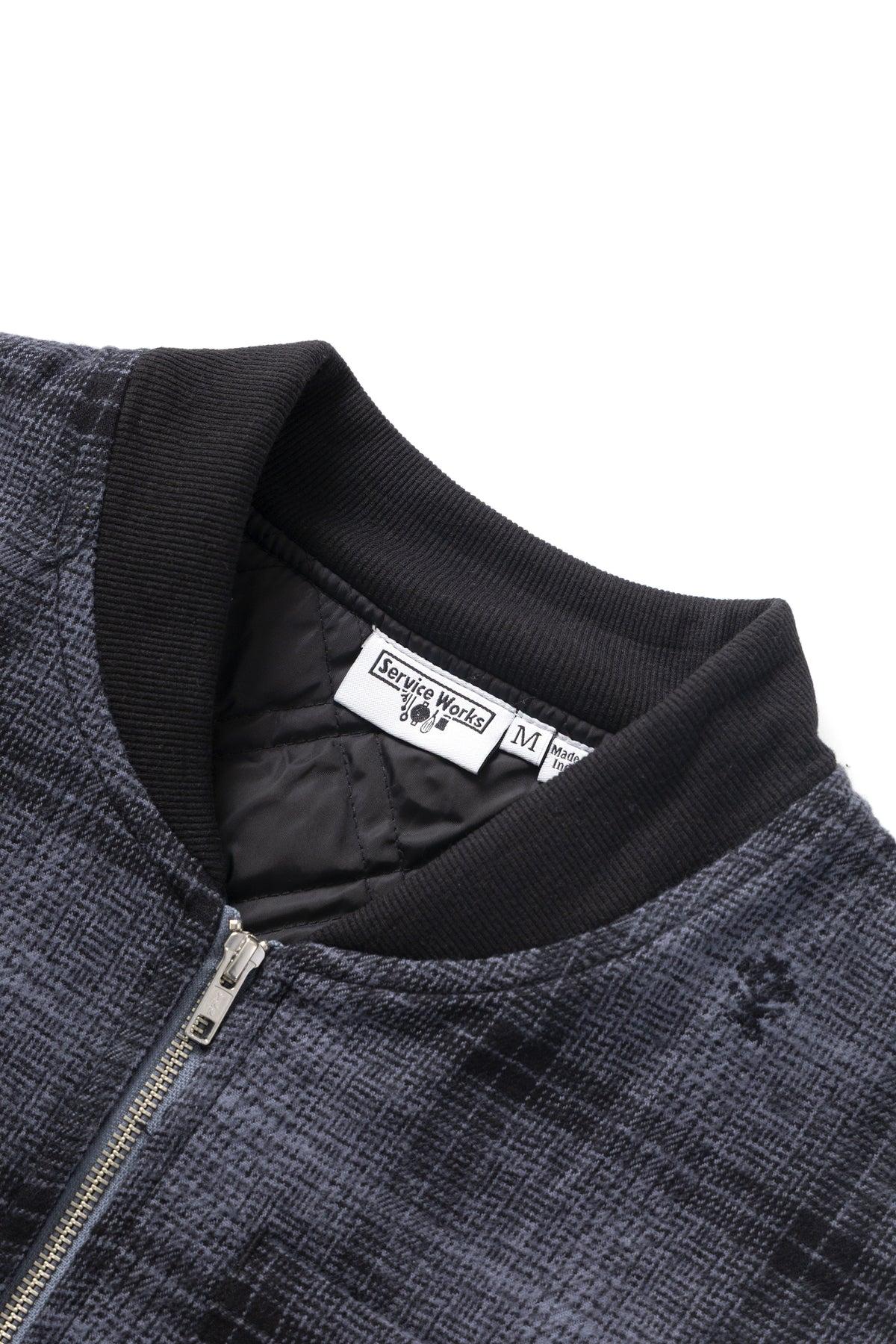 Thistle Plaid Padded Work Vest - Black Product Image