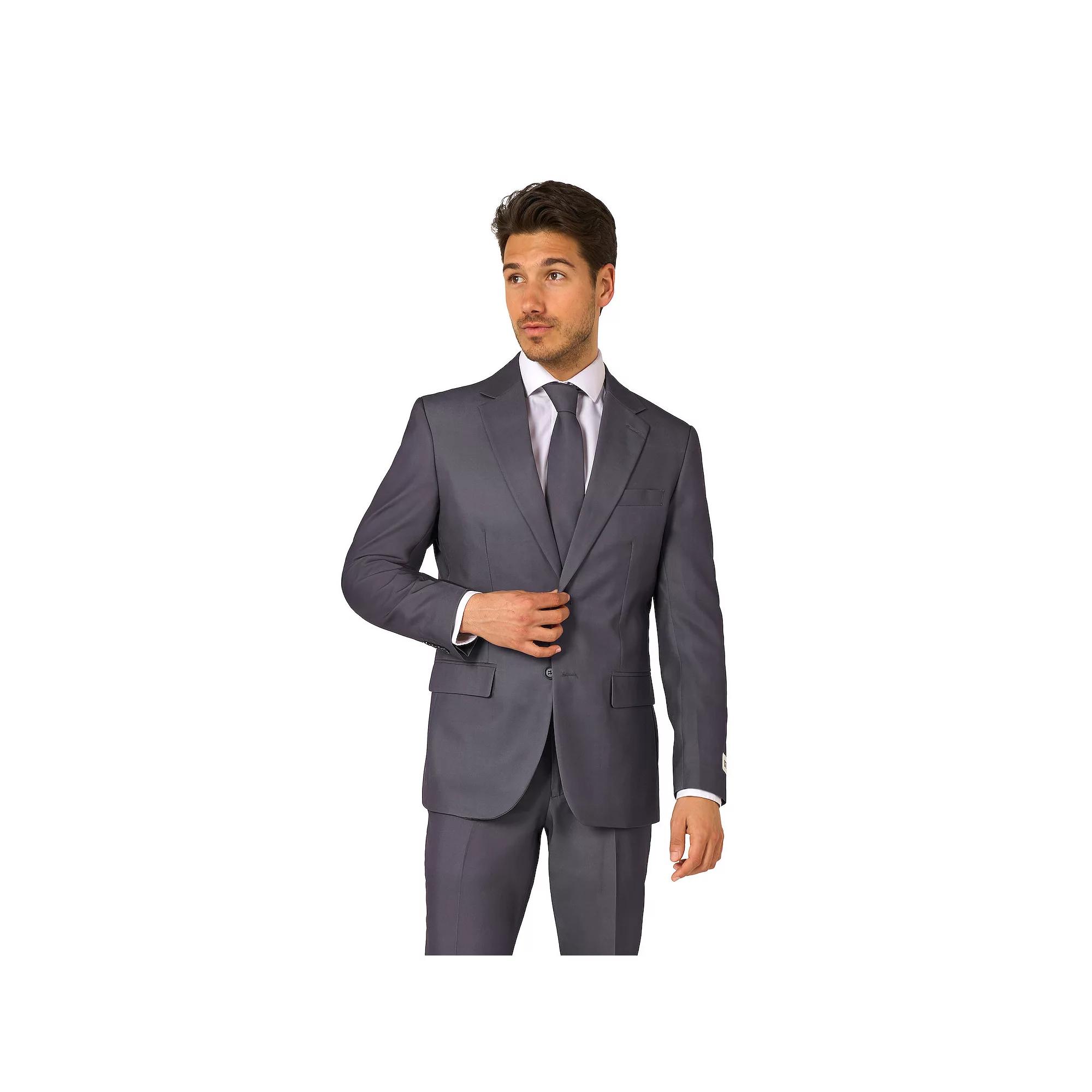 Men's OppoSuits Slim-Fit Solid Suit & Tie Set,  Product Image