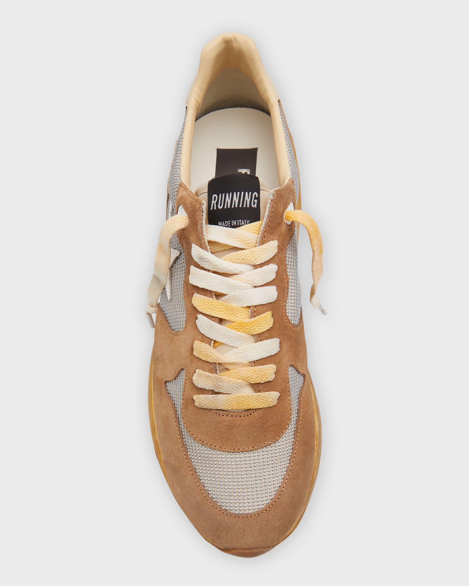 Men's Running Sole Suede & Mesh Sneakers Product Image