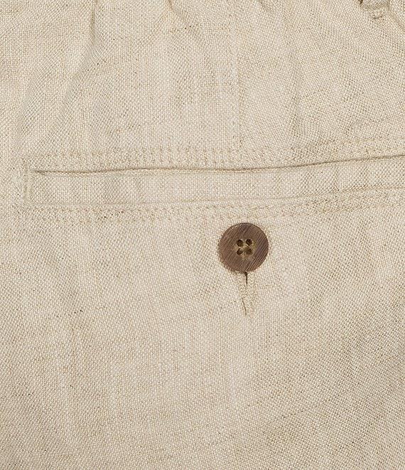 Caribbean Linen 9#double; Inseam Linen Cargo Shorts Product Image