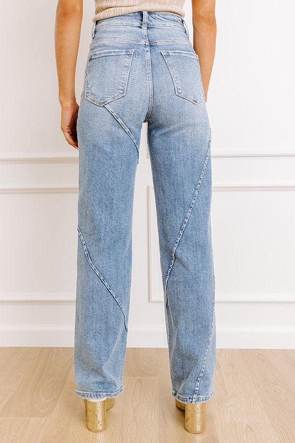 The Audrey High Waist Straight Leg Jean Product Image