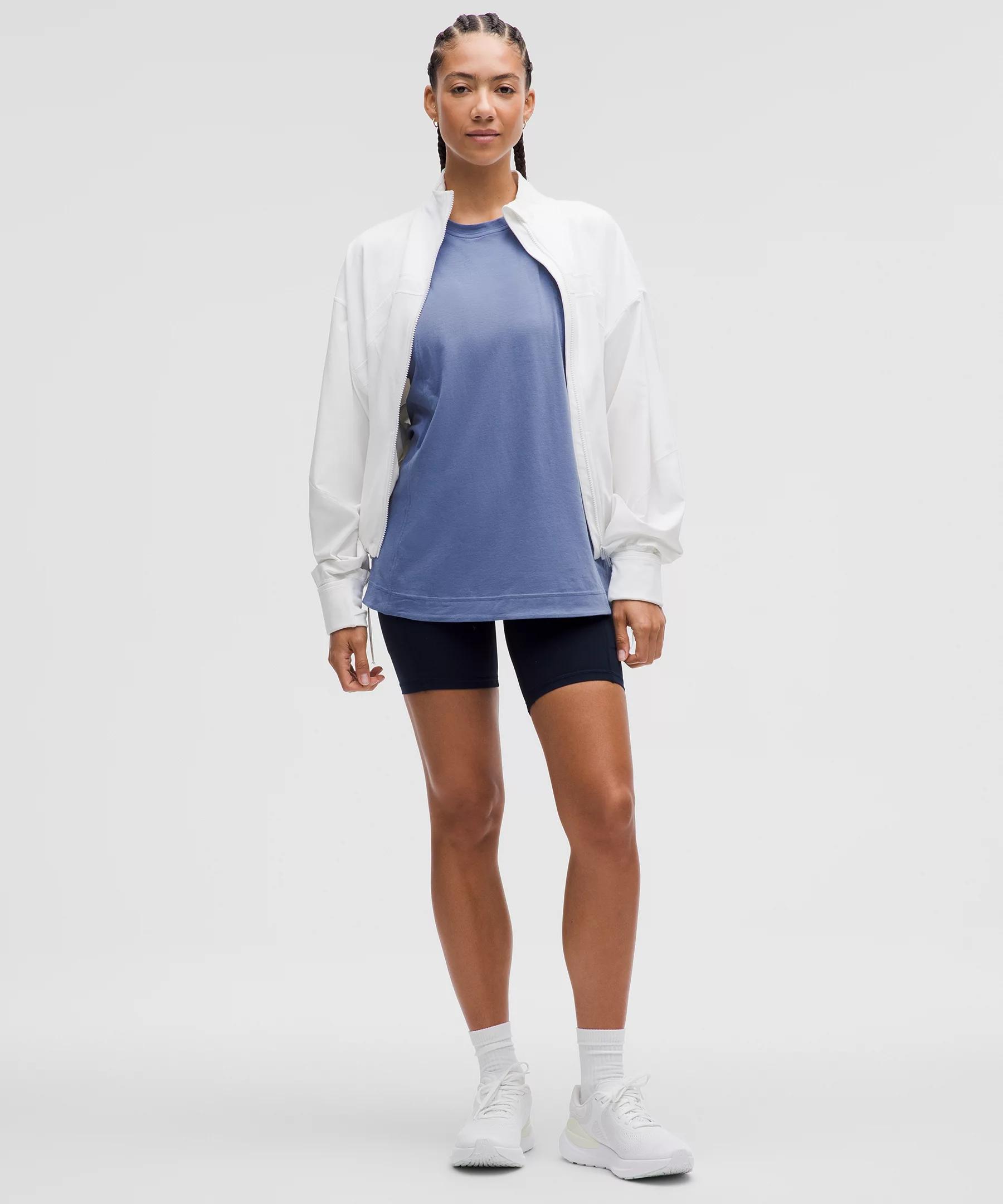 Long Cotton Crewneck Tank Top Product Image