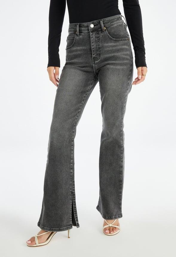 JustFab Margaux Platform Loafer Pump Womens Black/ White Size 8.5 Product Image