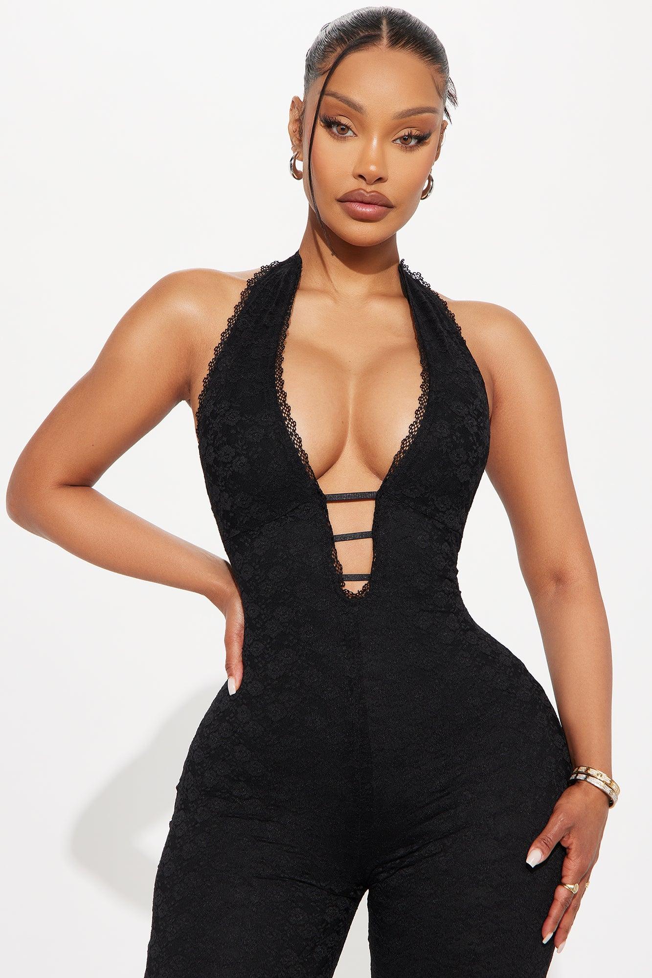 Never Ending Love Lace Jumpsuit - Black Female Product Image