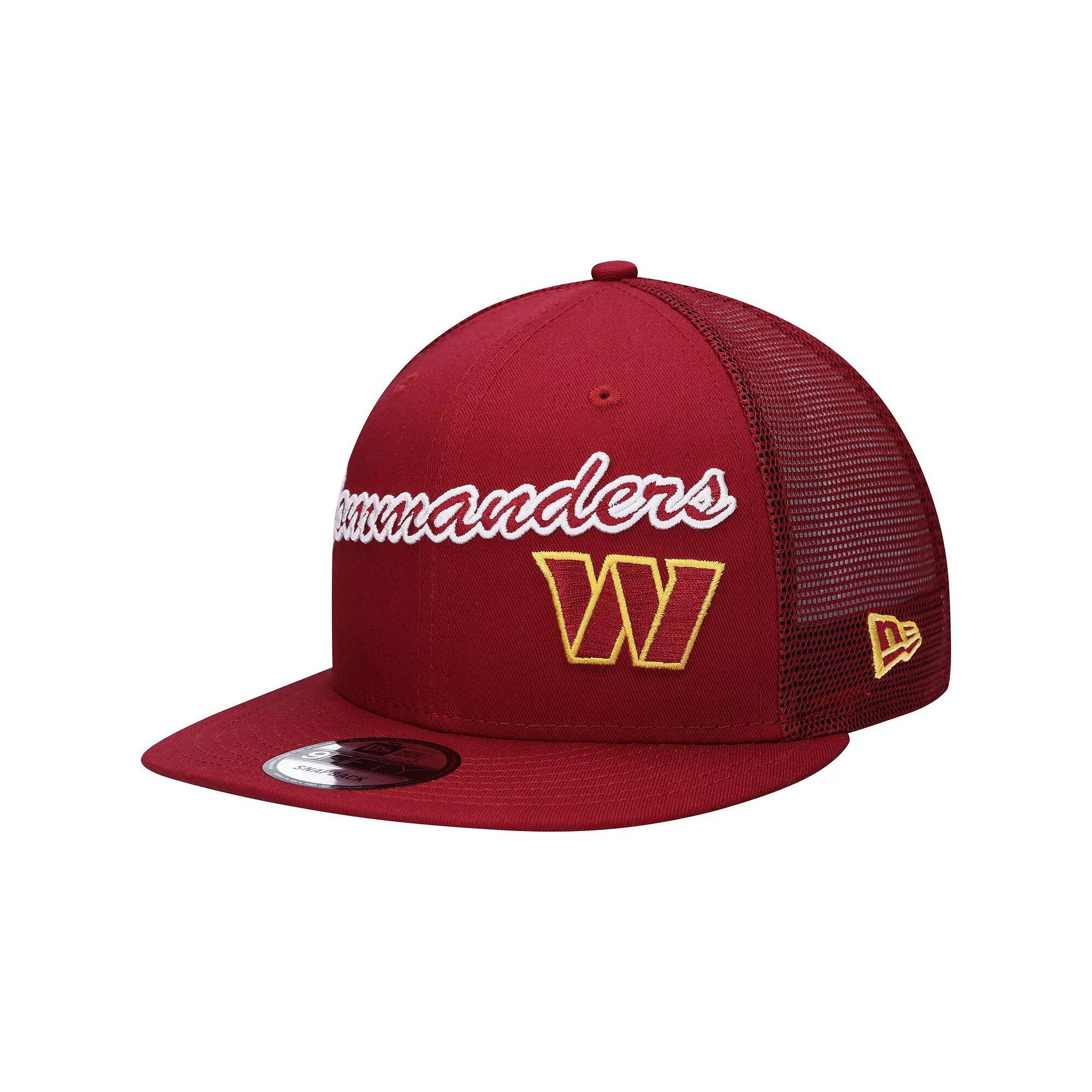 Men's New Era Burgundy Washington Commanders Lit Trucker 9FIFTY Snapback Hat, Wft Med Re Product Image