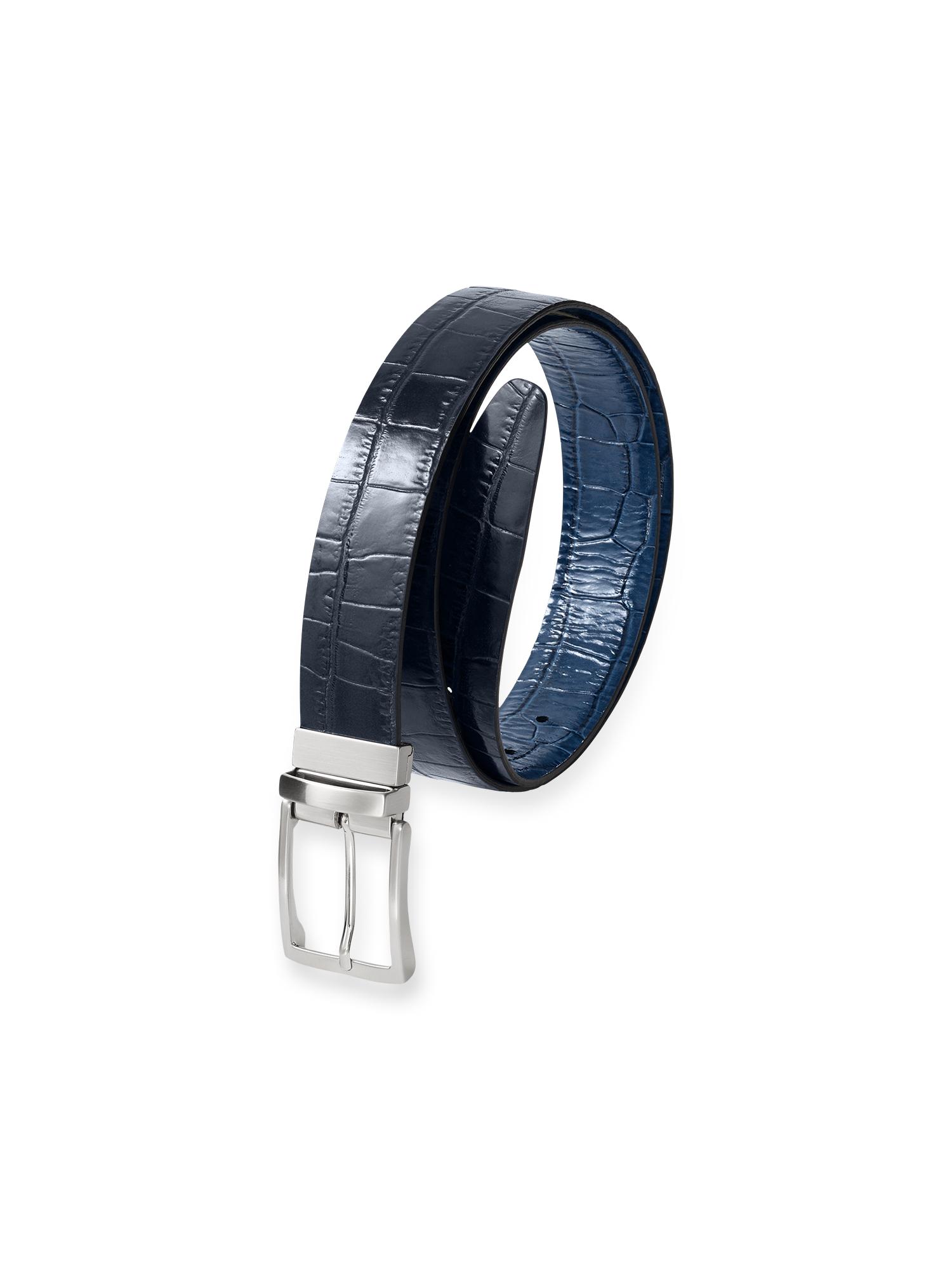 Micah Reversible Belt - Navy/blue Product Image
