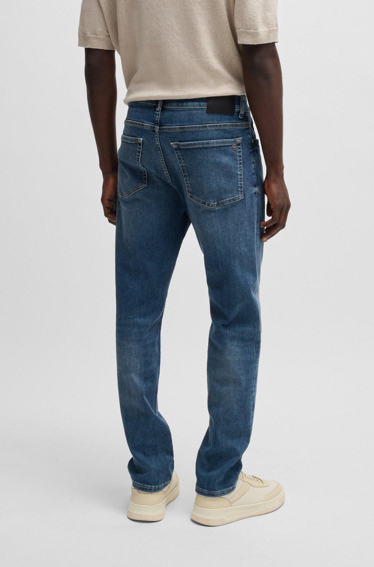 Maine regular-fit jeans in blue super-stretch denim Product Image