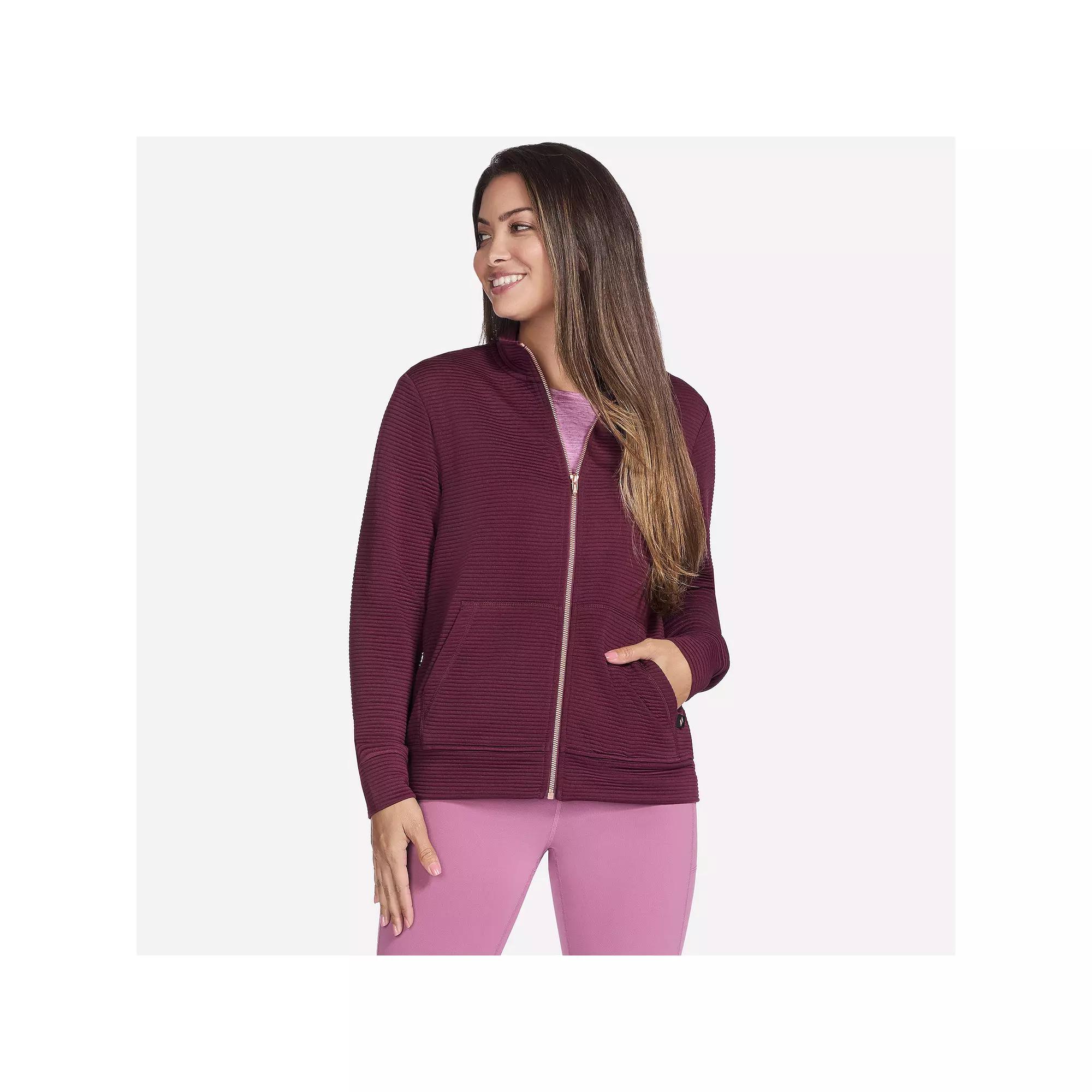 Women's Skechers® The Go Walk® Ottoman Cozy Fit Zip-Up Jacket,  Product Image