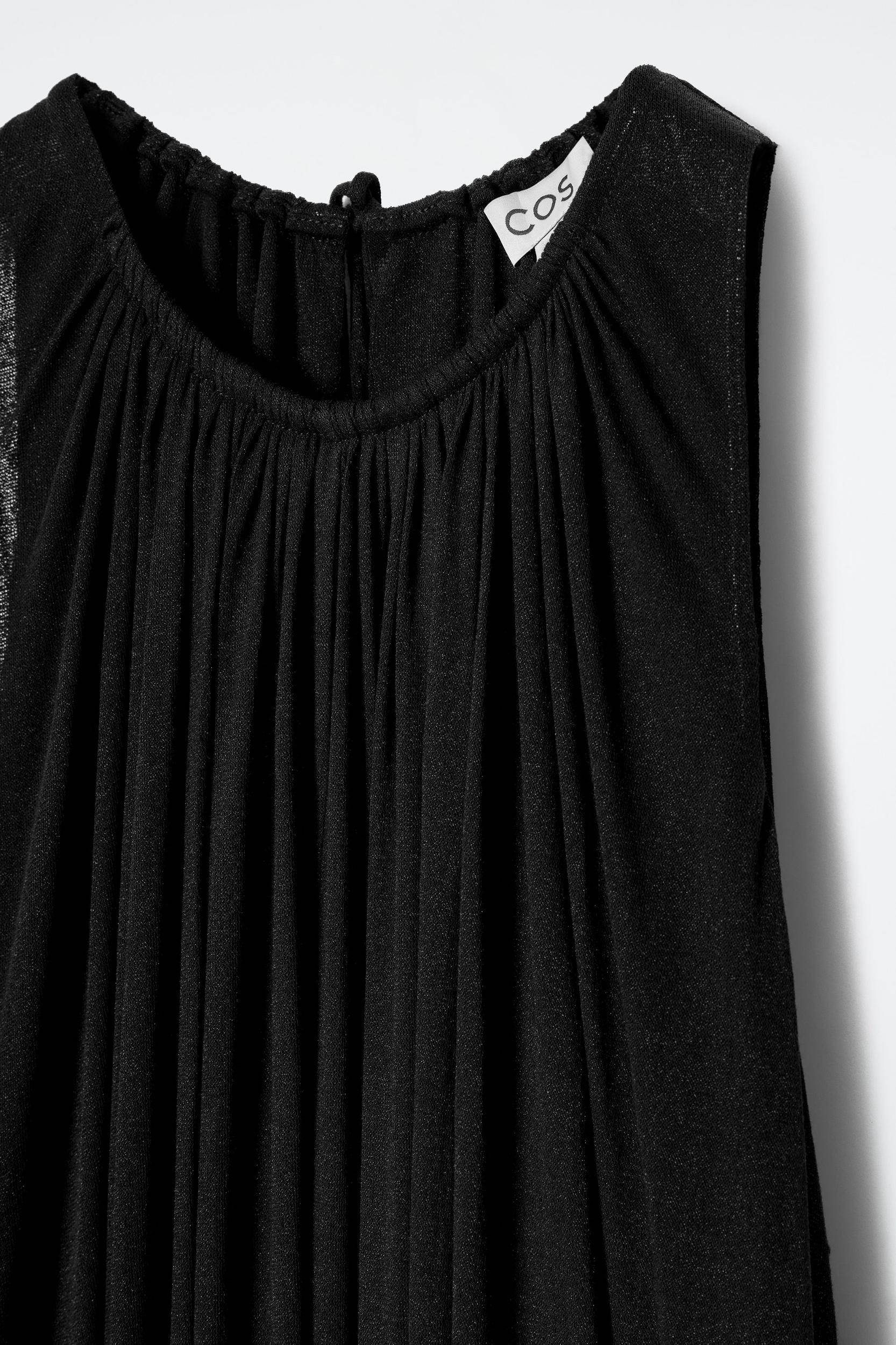 GATHERED HALTERNECK MAXI DRESS Product Image