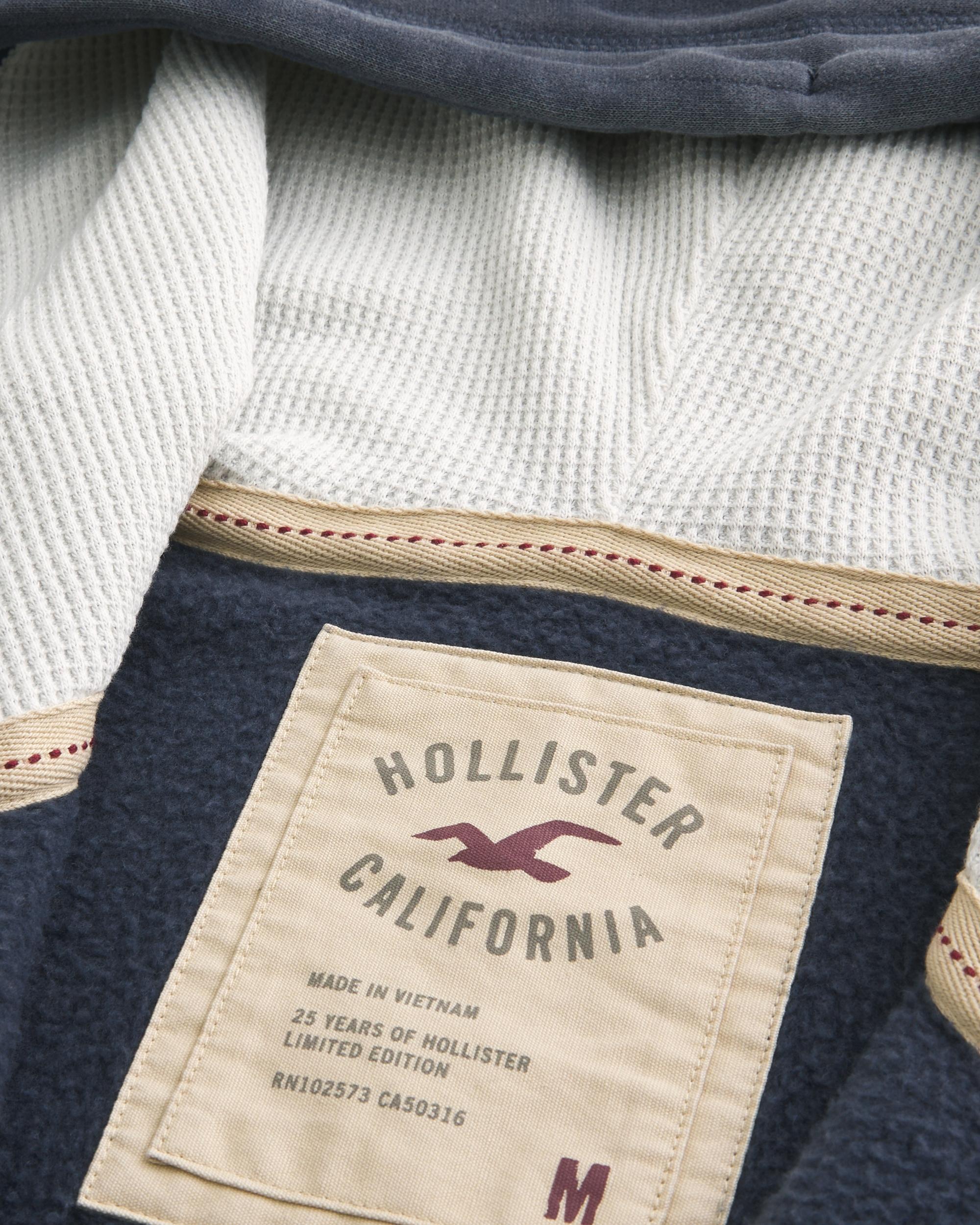 Waffle-Lined Newport Beach Graphic Zip-Up Hoodie Product Image