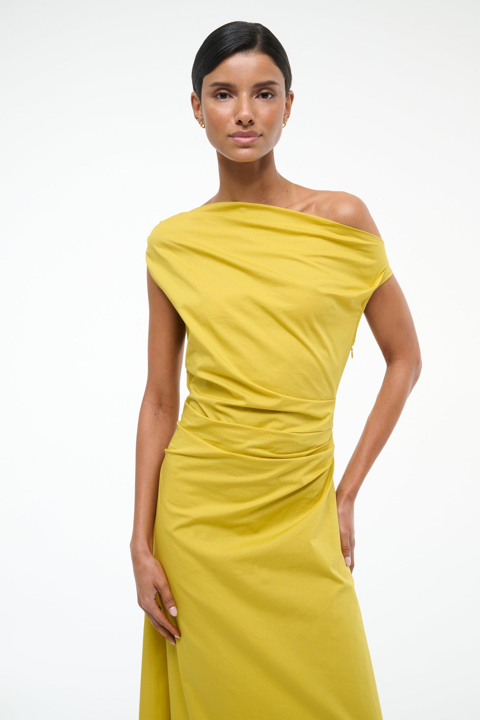 MAXI PHARE DRESS | CHARTREUSE Product Image