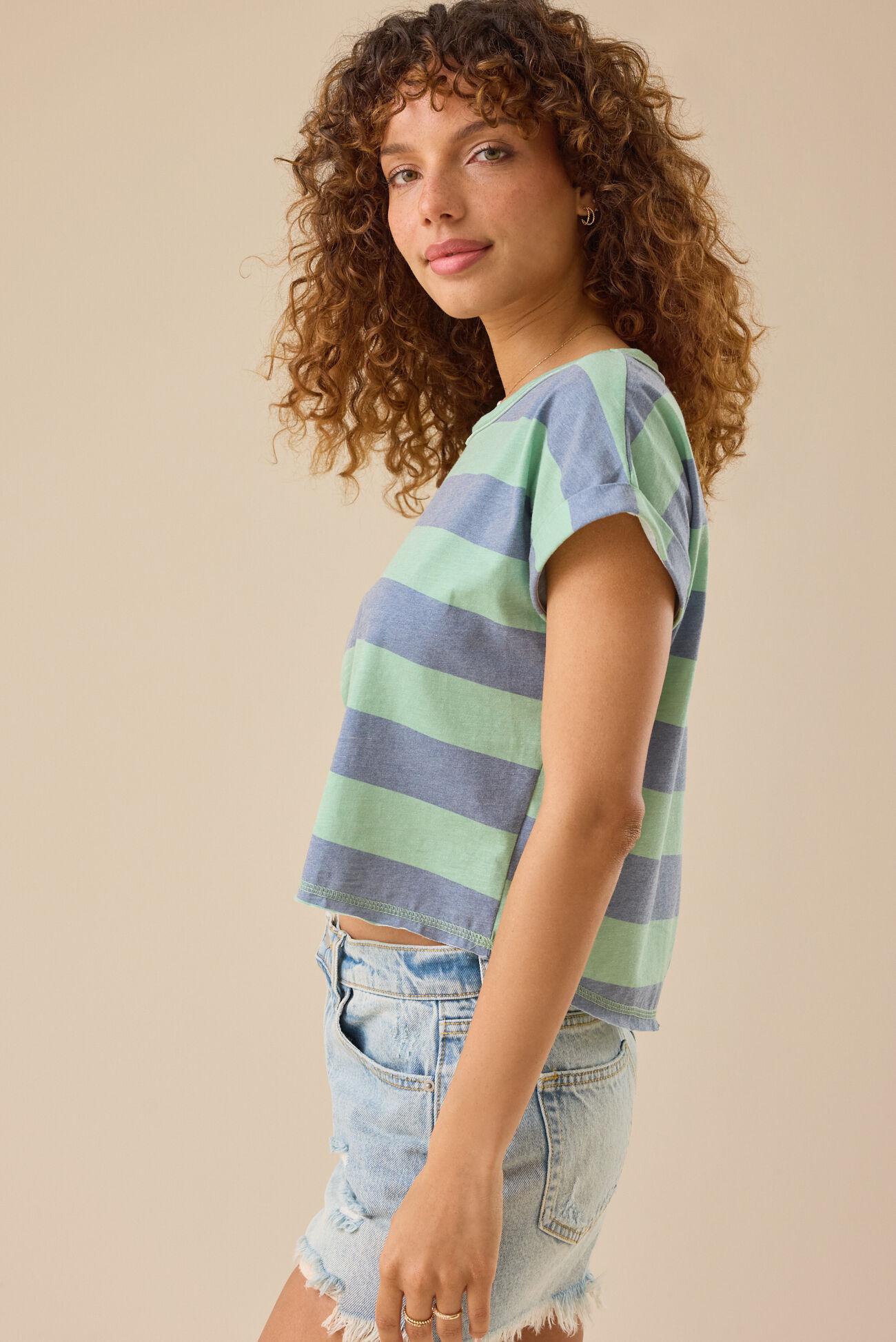 Demi Boxy Stripe Tee Product Image