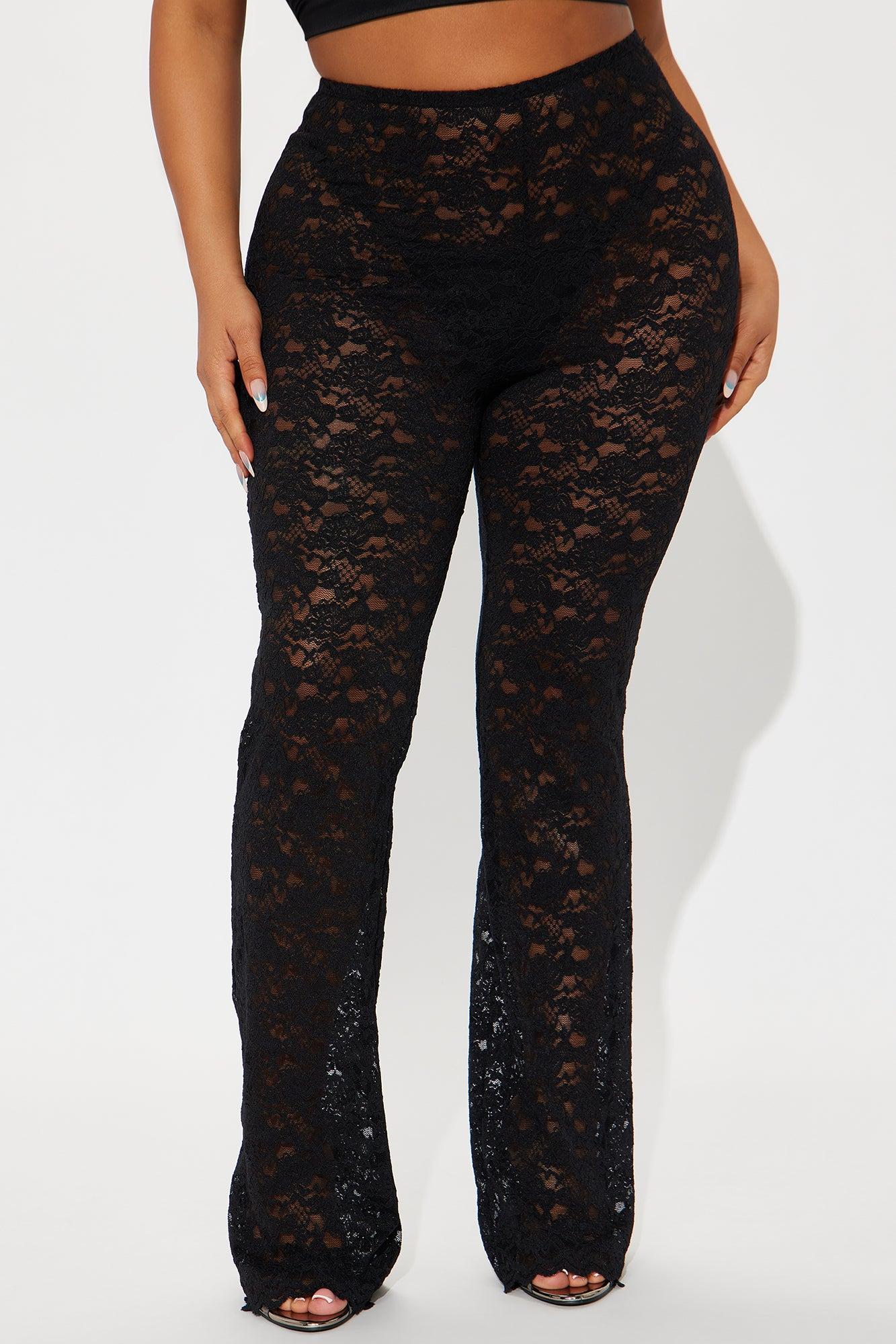 Lorah Lace Flare Pant - Black Product Image