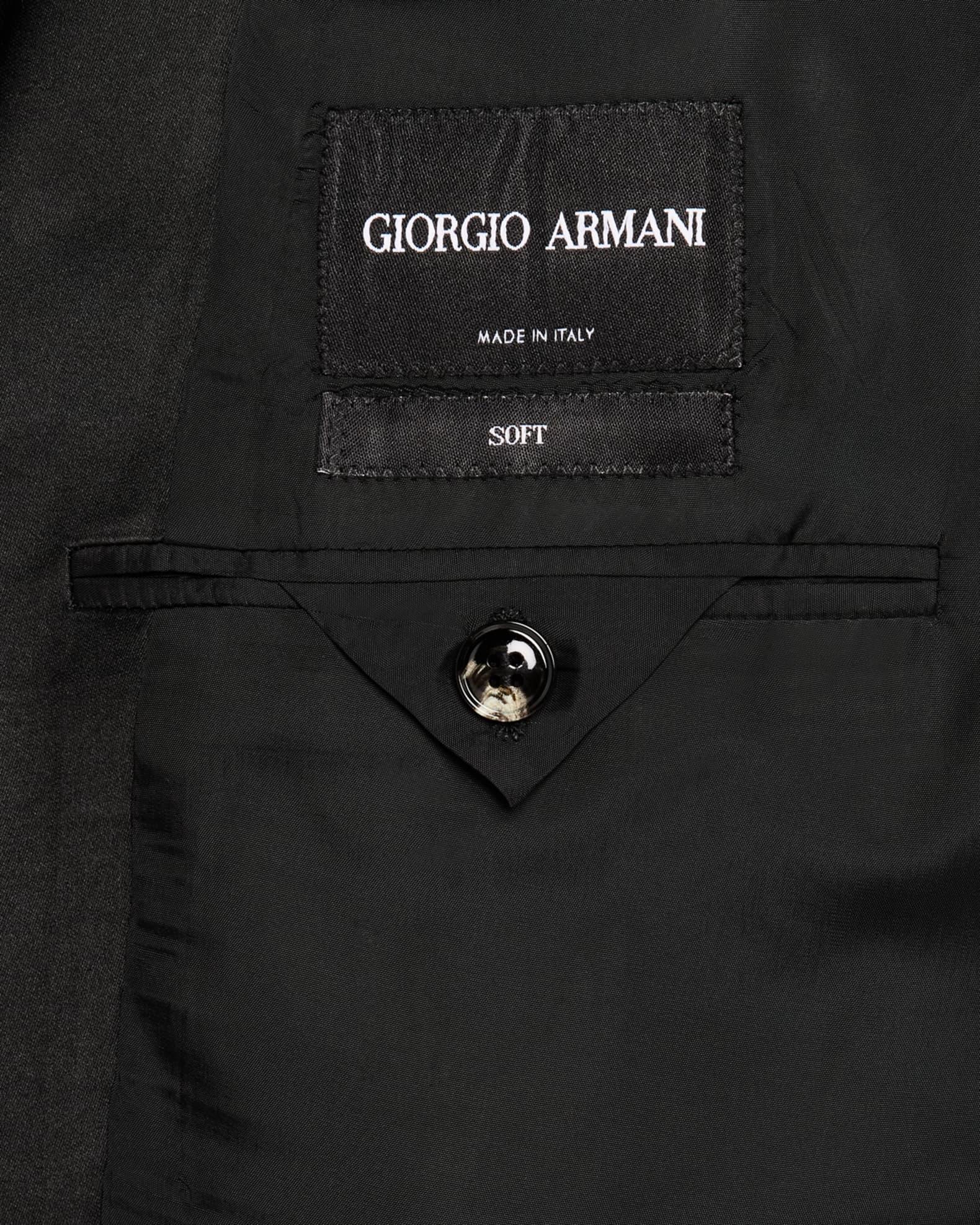 Men's Wool and Silk Micro-Textured Two-Piece Tuxedo Product Image