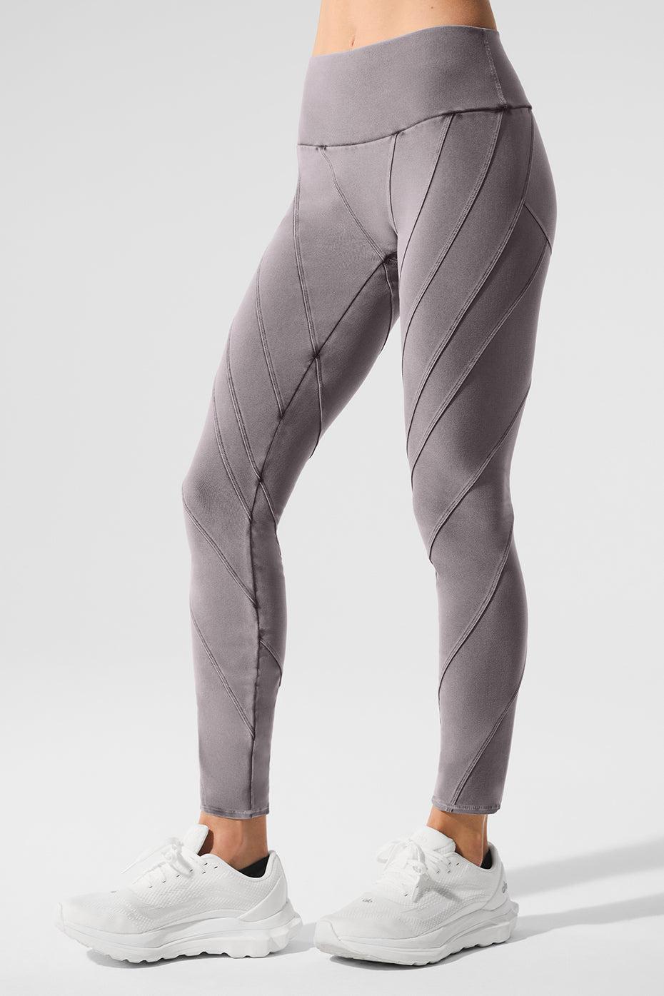 Washed Alosoft High-Waist Sunray Legging - Cool Grey Wash Product Image
