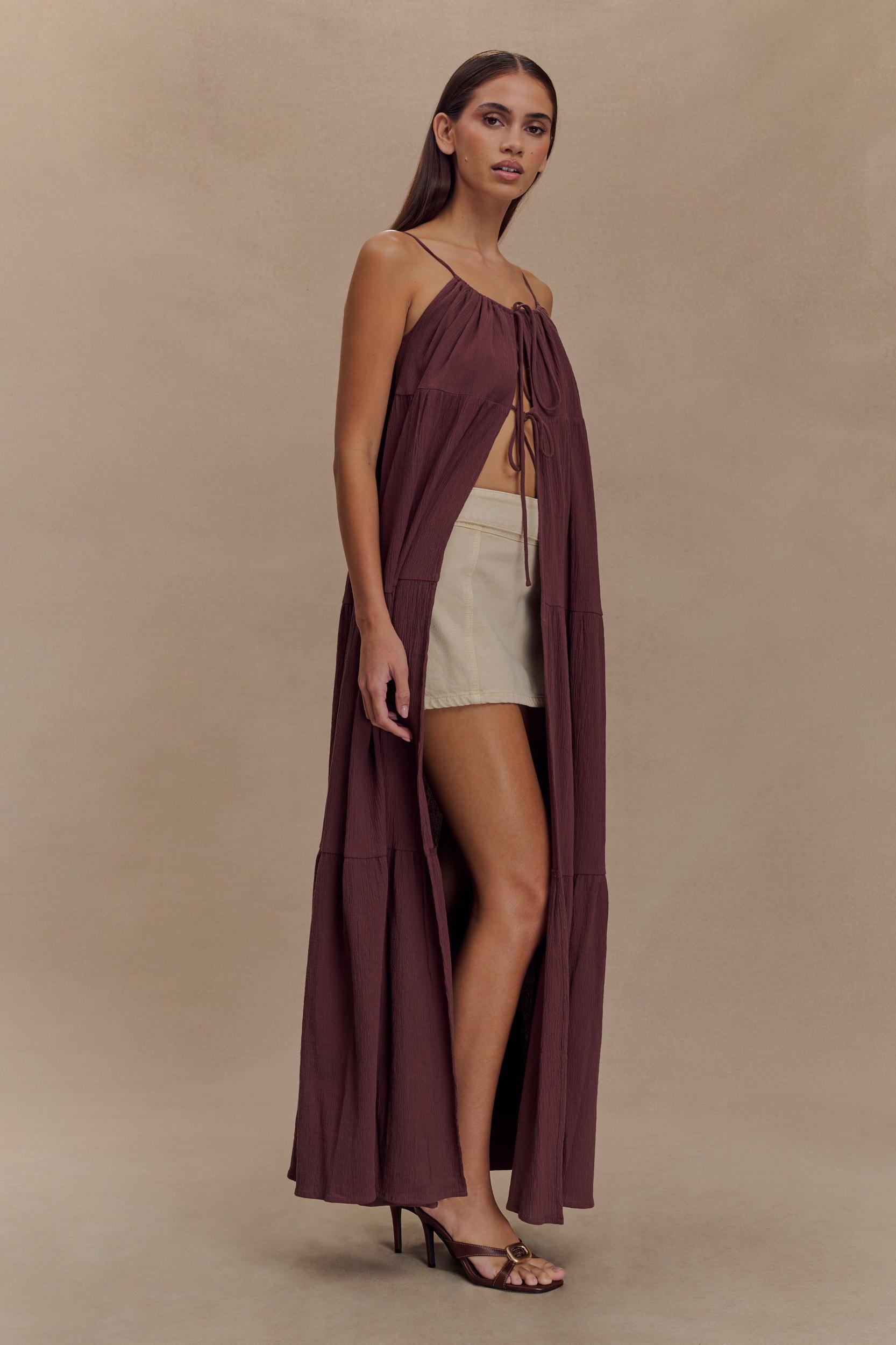 Birdie Fold Over Shorts - Chocolate Product Image