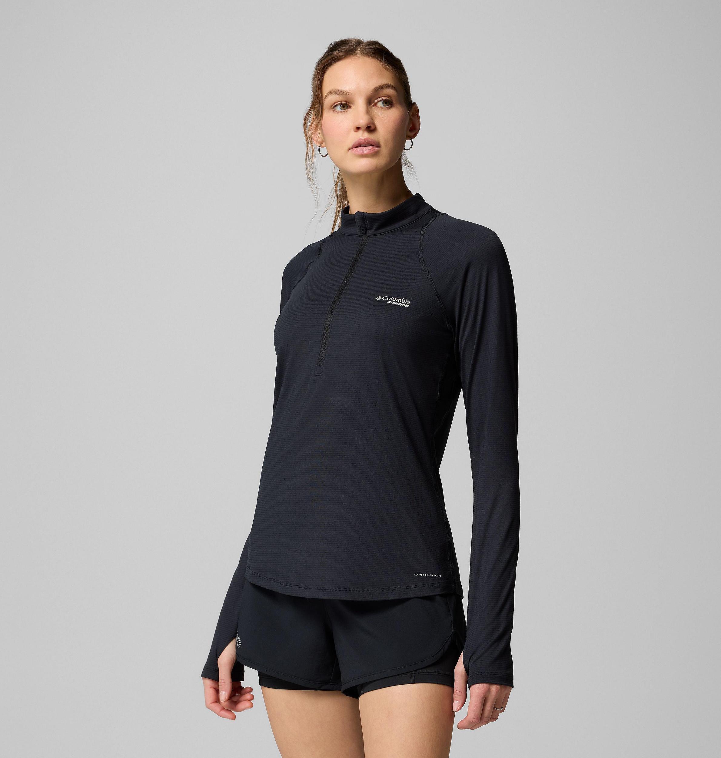 Columbia Womens Endless Trail Half Zip Mesh Long Sleeve Shirt- Product Image