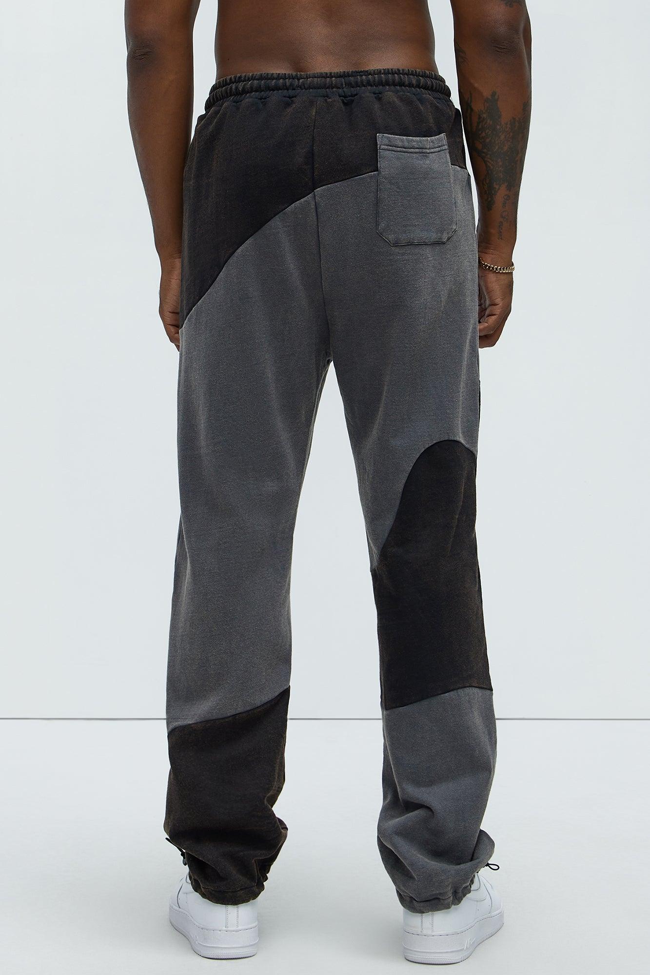 Washed Abstract Jogger - Black Product Image