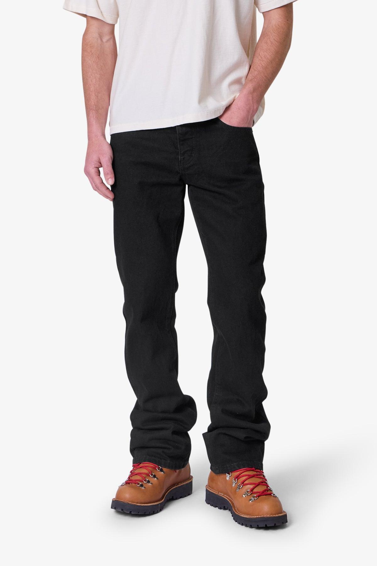 Raw Bootcut Denim - Rinsed Black Product Image