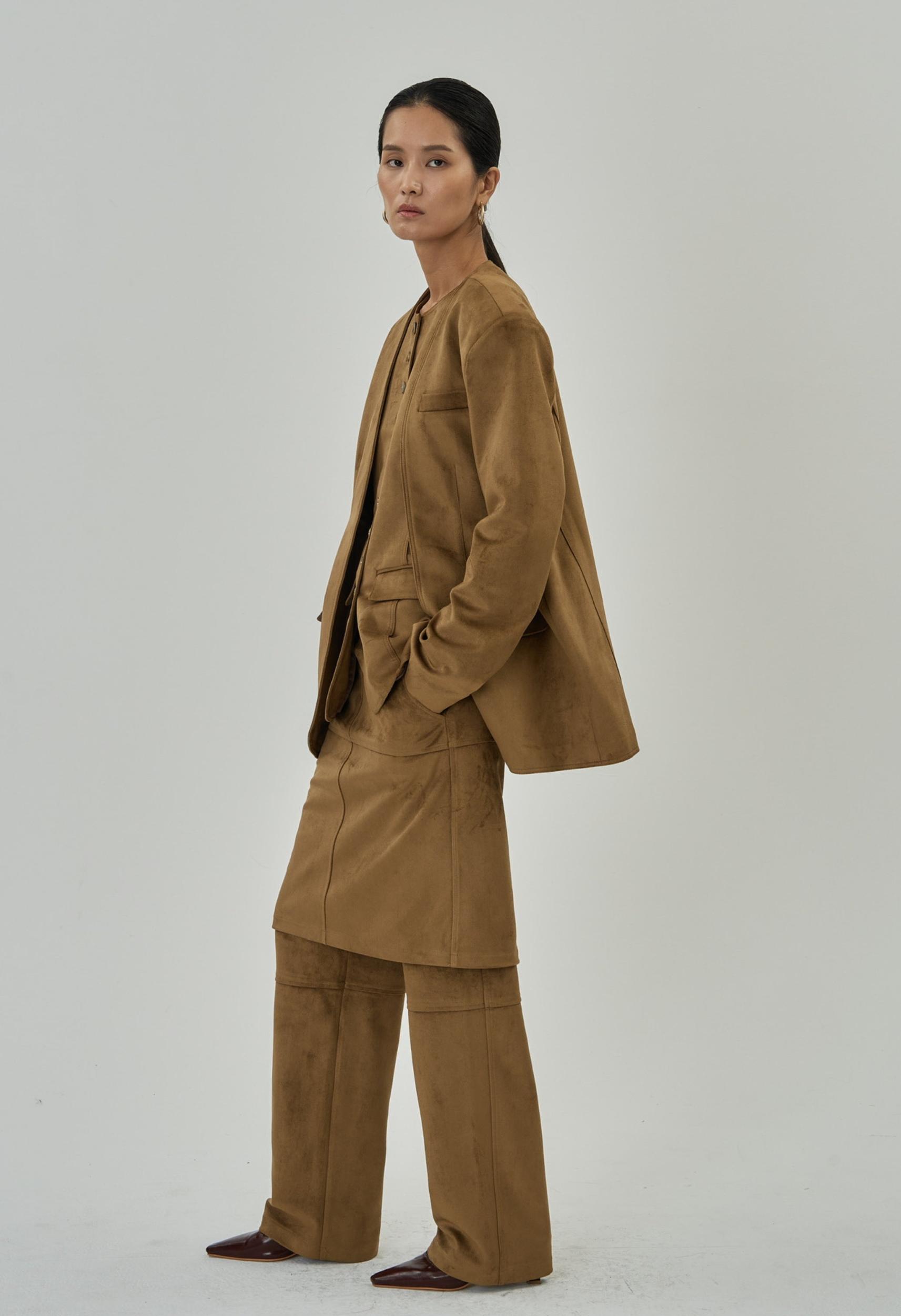 Camelle Suede Blazer Product Image