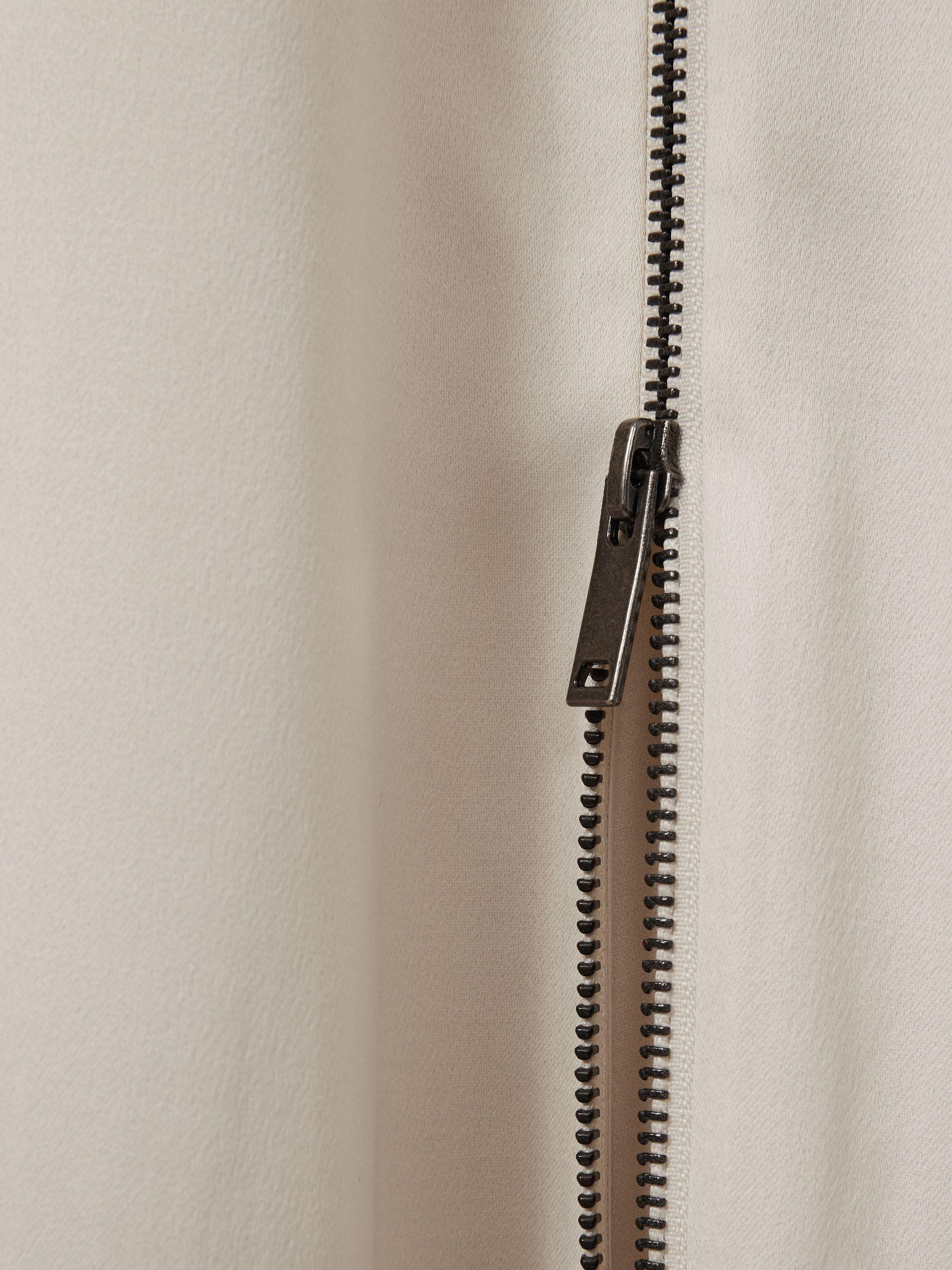 Atelier Zipped Maxi Dress with Virgin Wool in Ivory Product Image