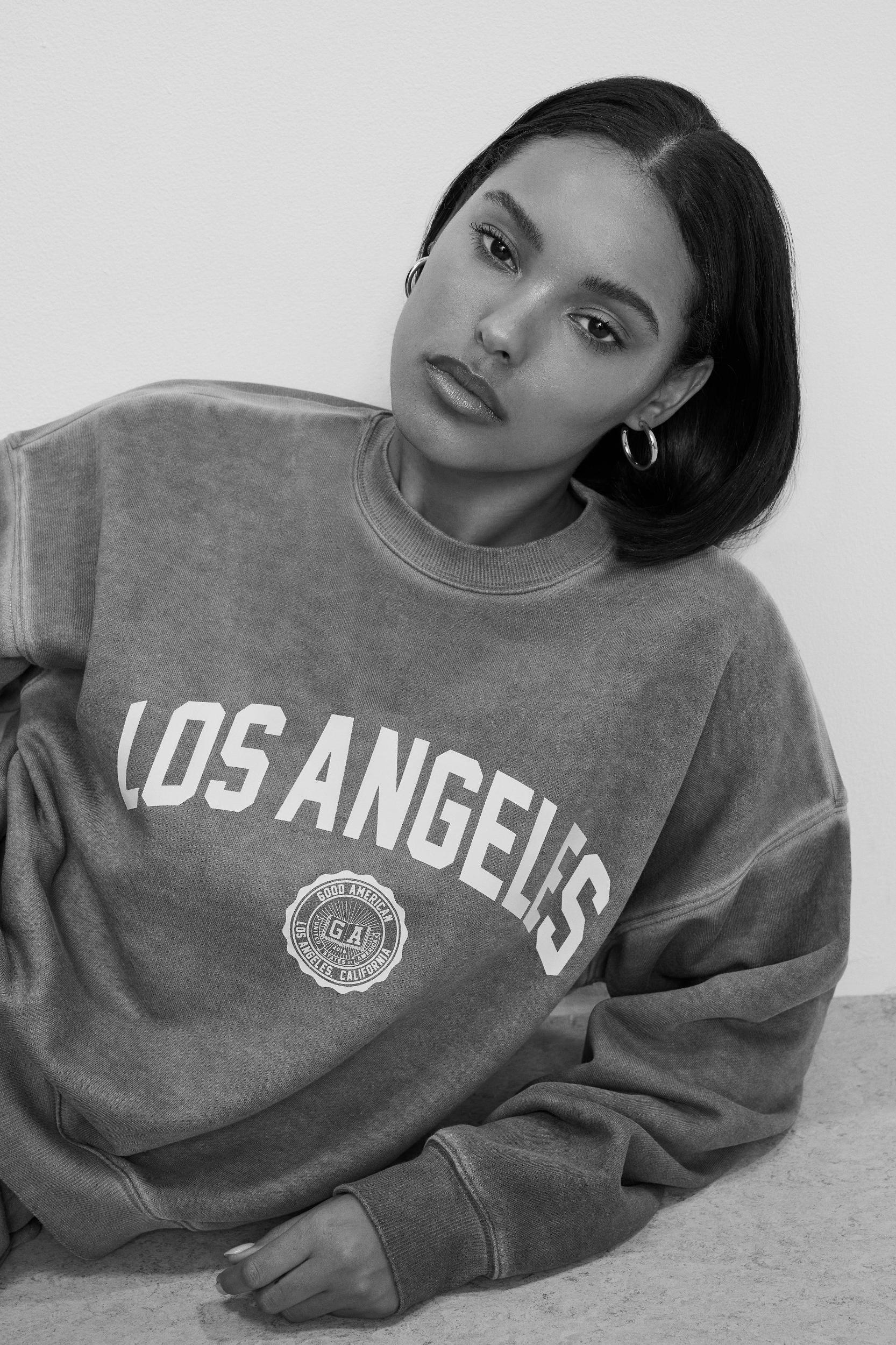 BRUSHED FLEECE CREWNECK SWEATSHIRT | WASHED FATIGUE GREEN001 Product Image