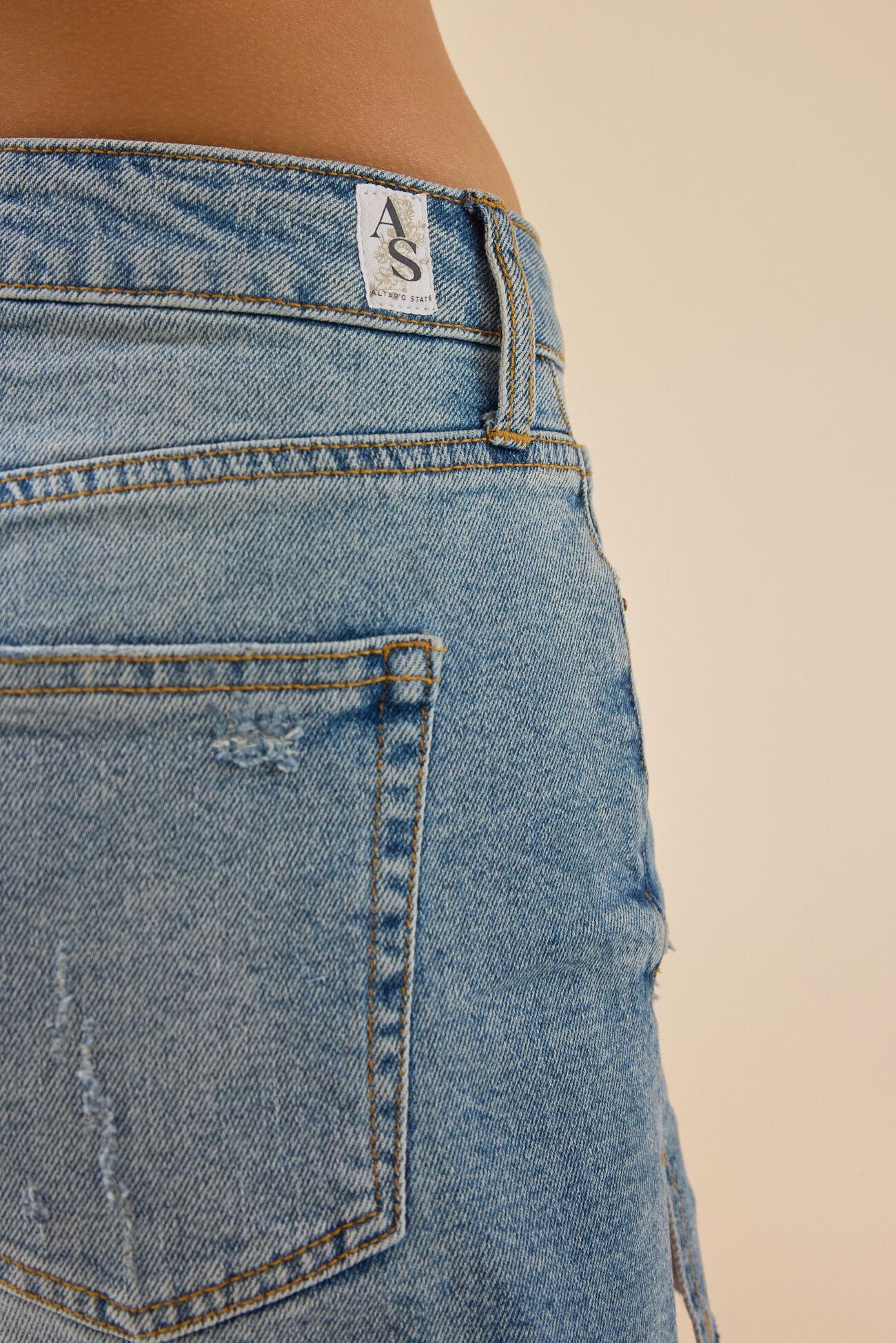 Jada Raw Hem Denim Shorts Product Image