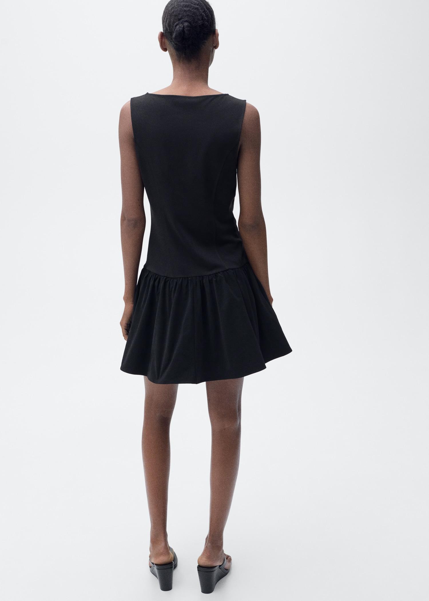 Short combined dress - Women | MANGO USA Product Image