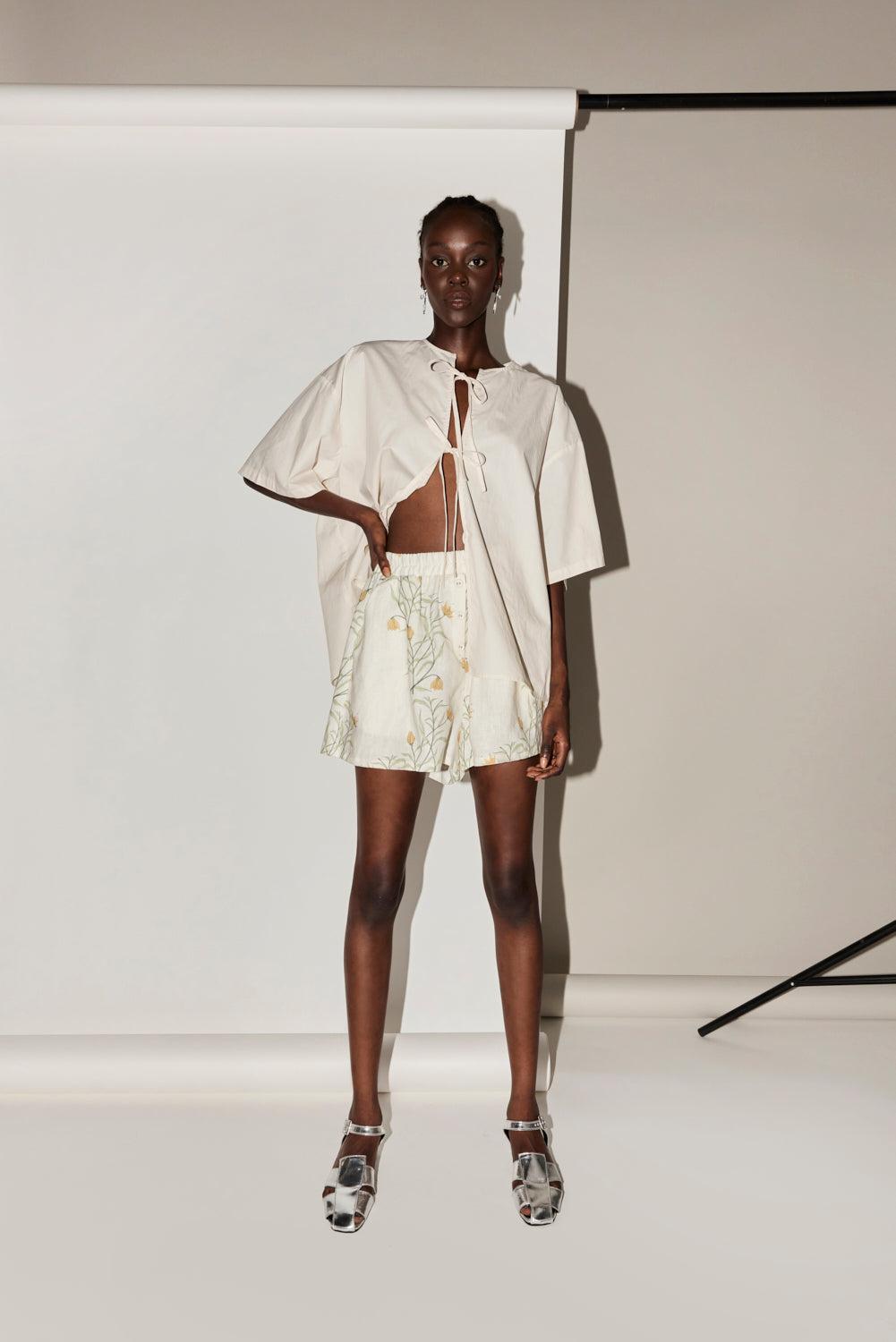 Eliza Linen Shorts Florette Product Image