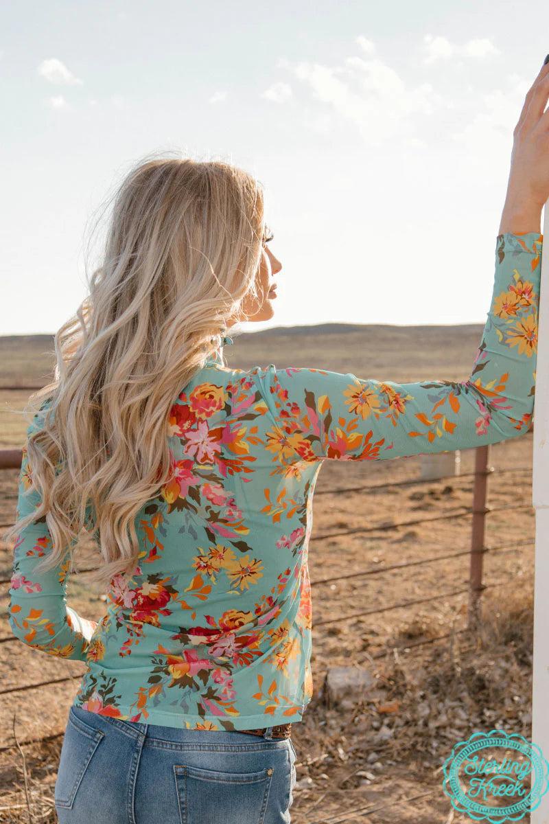 Floral Queen Mesh Top Product Image