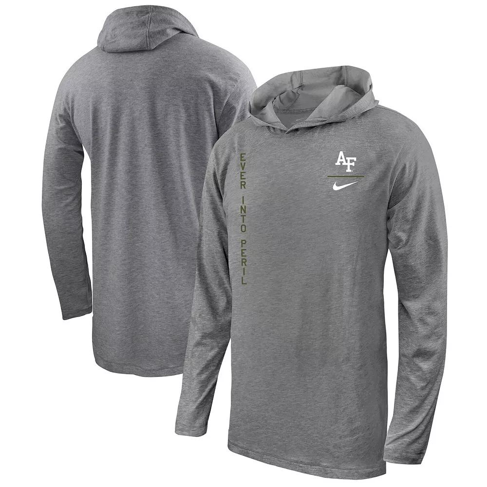 Men's Nike Heather Gray Air Force Falcons Rivalry Pullover Long Sleeve Hoodie T-Shirt, Size: XL, Afa Grey Product Image