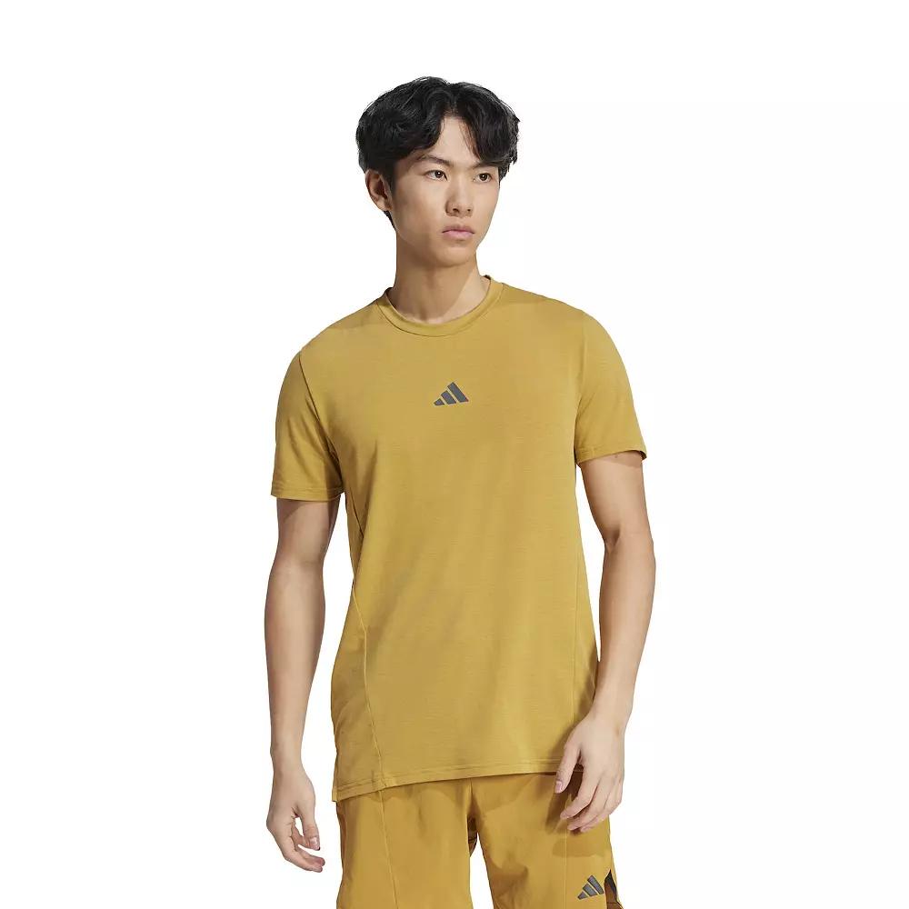 Men's adidas Designed For Training Workout Tee, Size: Medium, Preloved Bronze Product Image