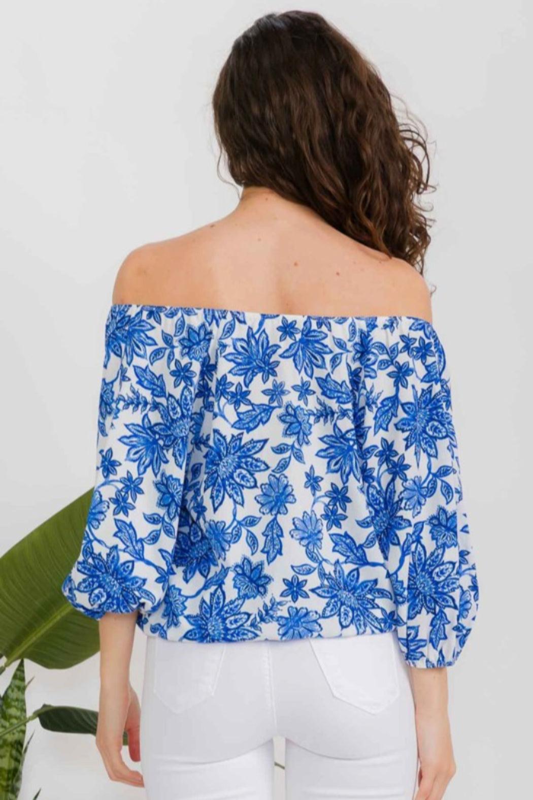 TIe Neck Peasant Top Product Image