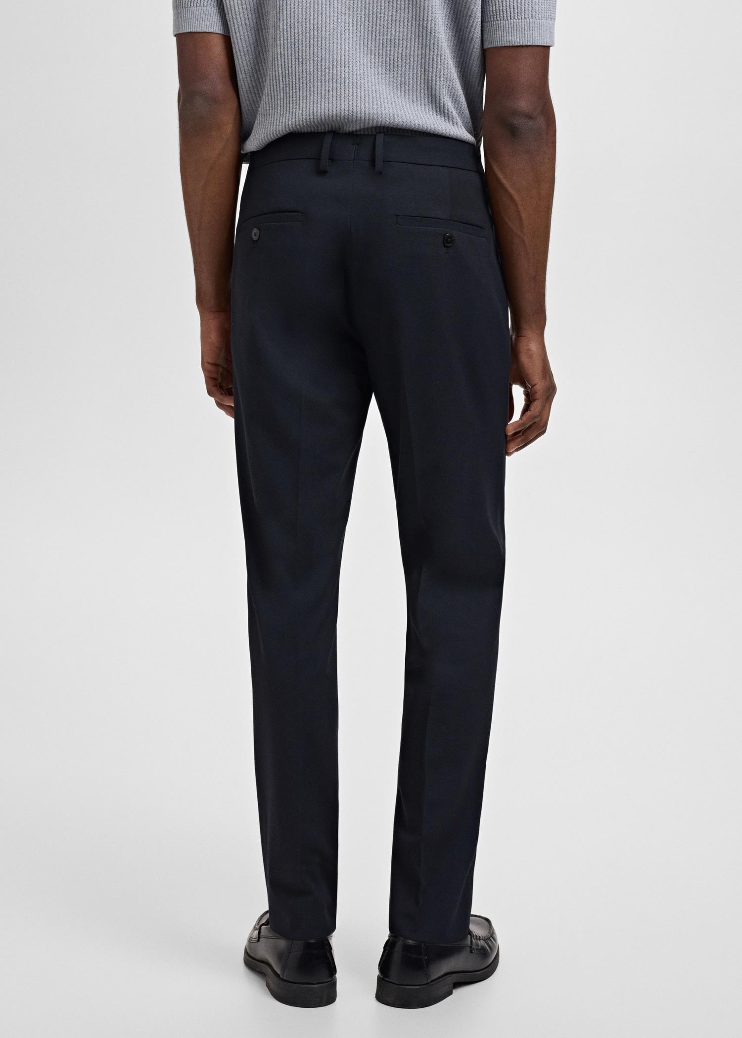 Stretch fabric super slim-fit suit trousers - Men | MANGO USA Product Image