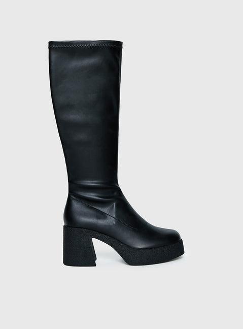 Westcott Knee High Boots Black Product Image