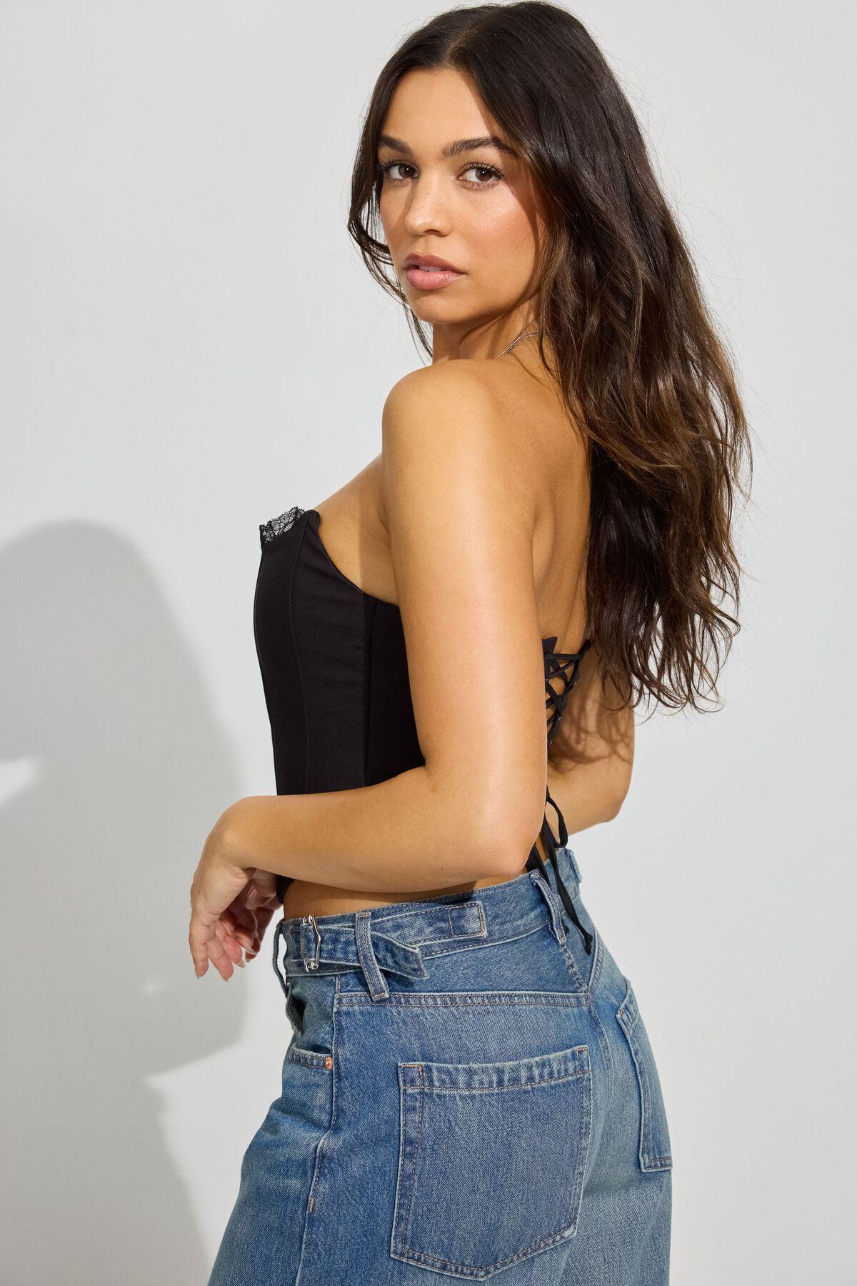 Crochet Drop Waist Mini Skirt Product Image