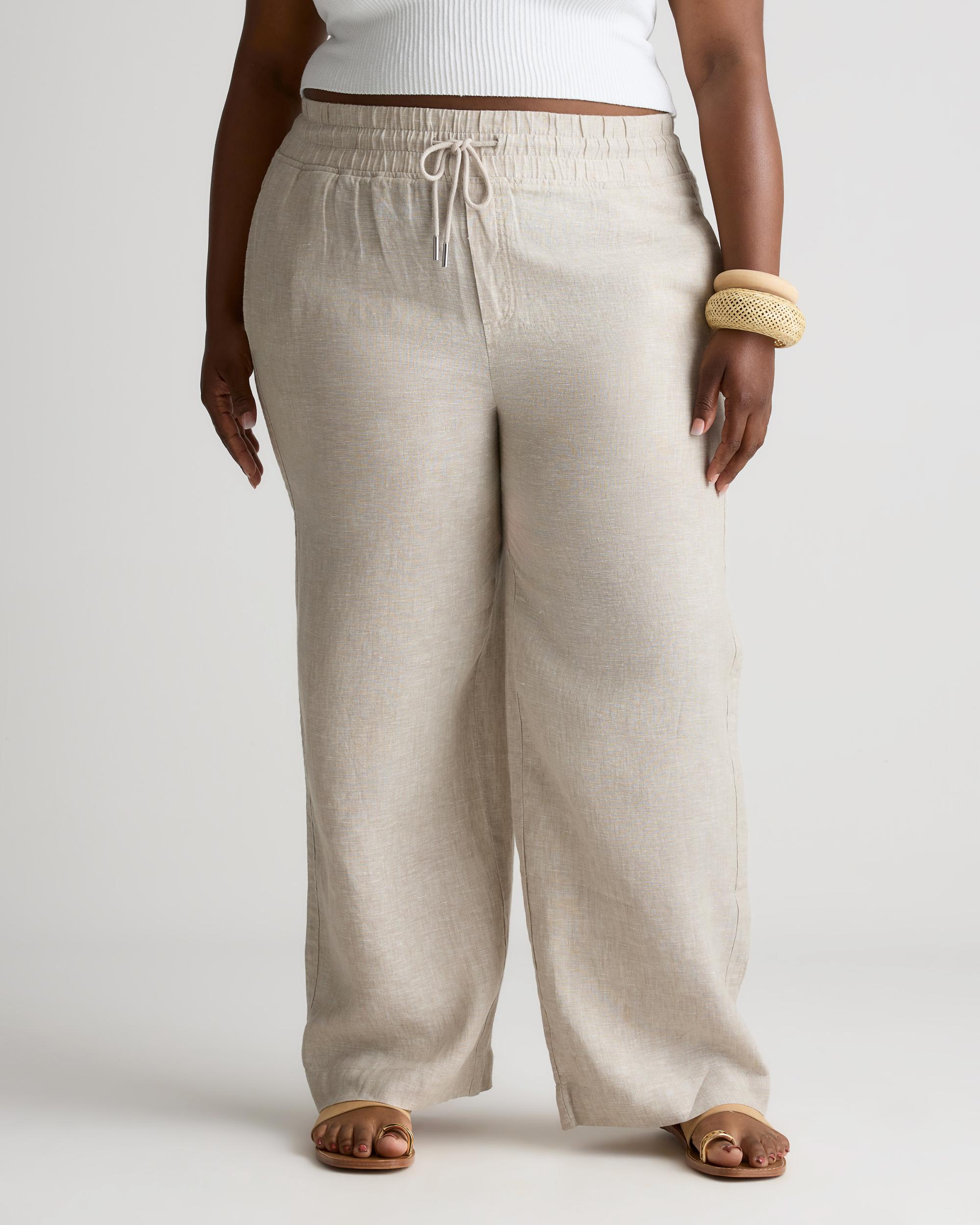 Quince | Women's 100% European Linen Wide Leg Pants Product Image