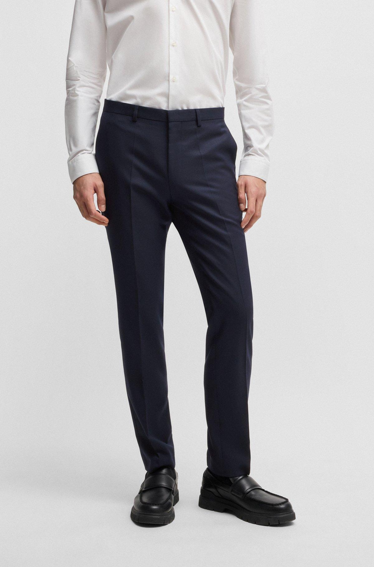 Extra-slim-fit suit in micro-patterned dobby Product Image