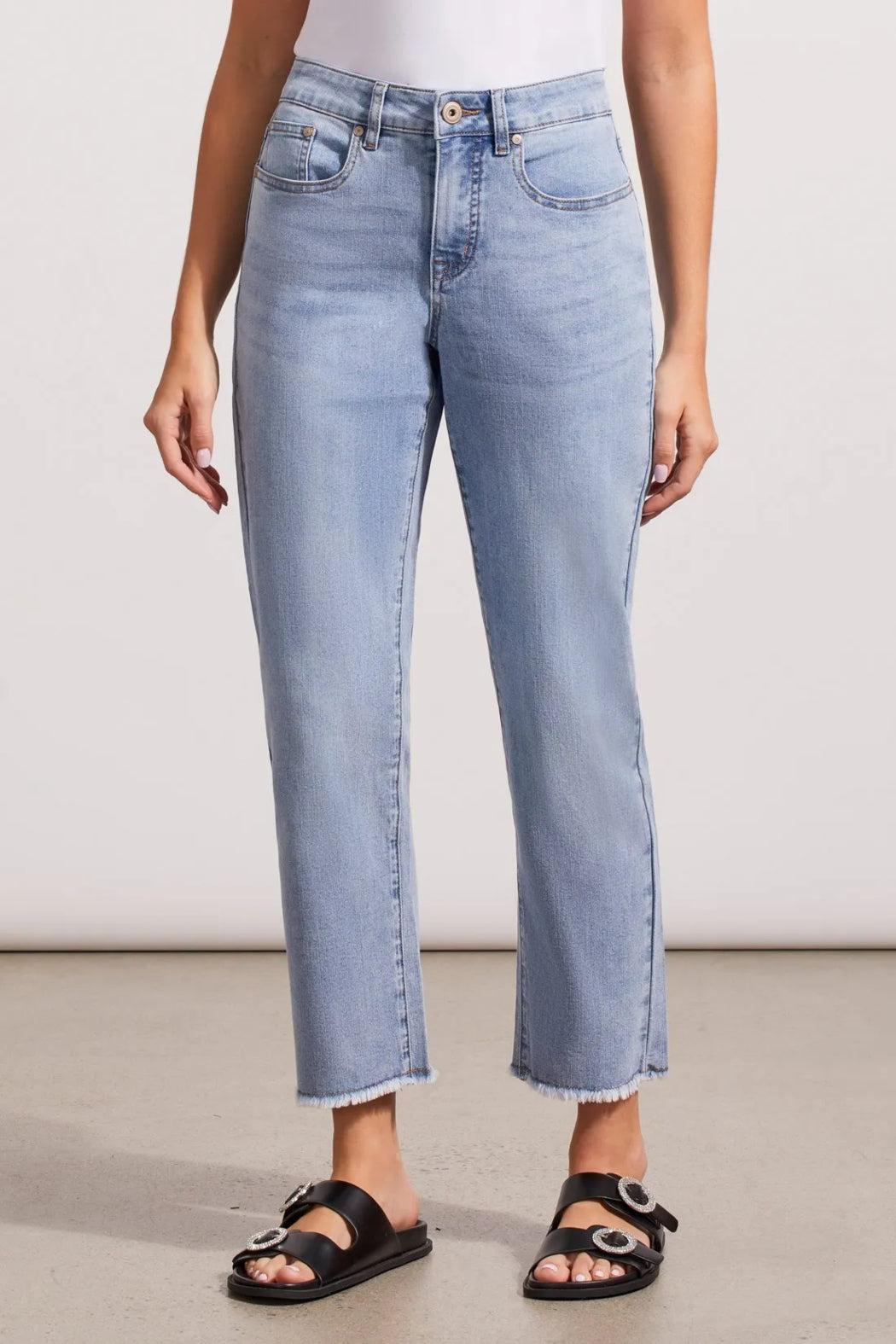 AUDREY STRETCH DENIM GIRLFRIEND ANKLE PANT Product Image
