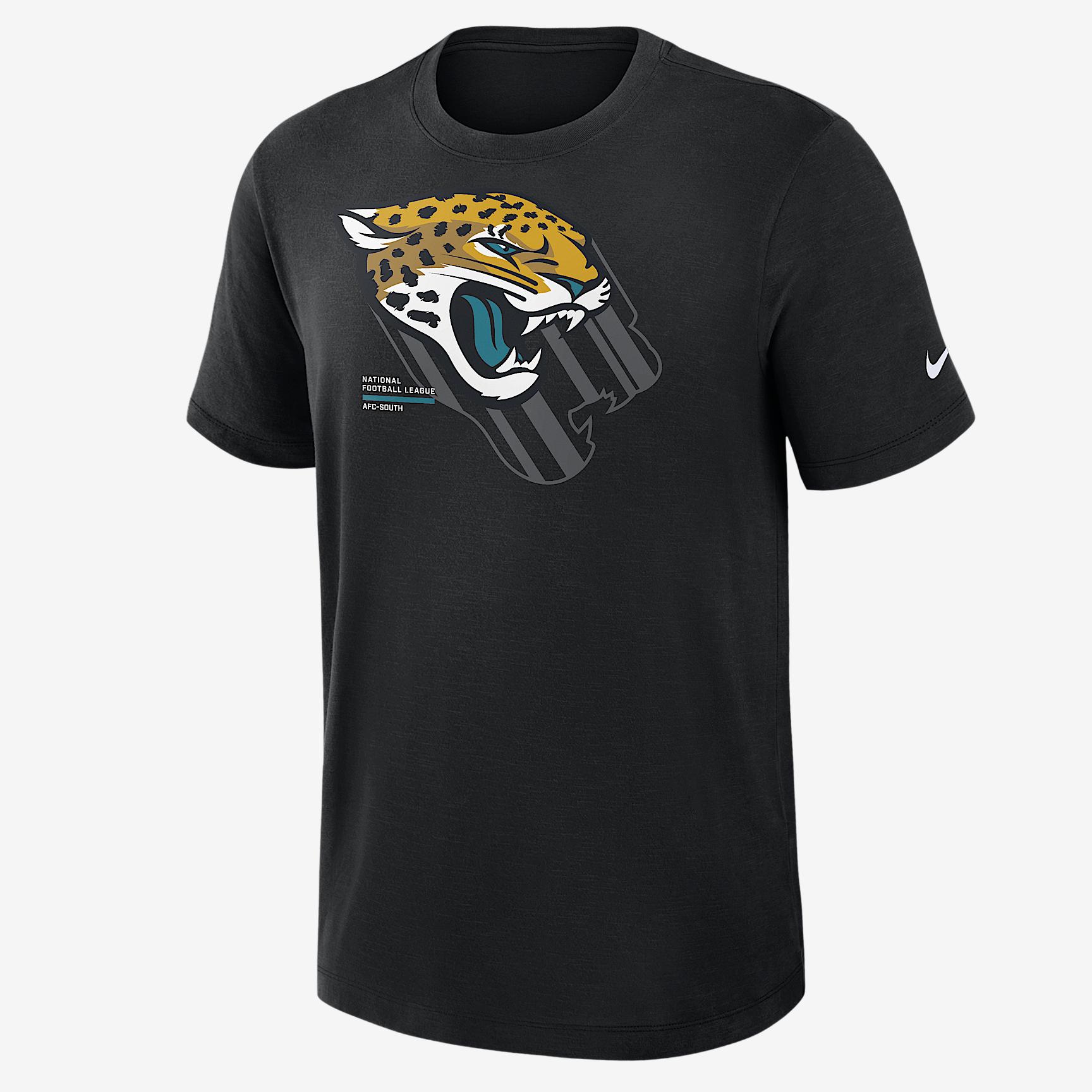 Jacksonville Jaguars Slub Nike Mens Dri-FIT NFL T-Shirt | 034900A9N-3TJ Product Image