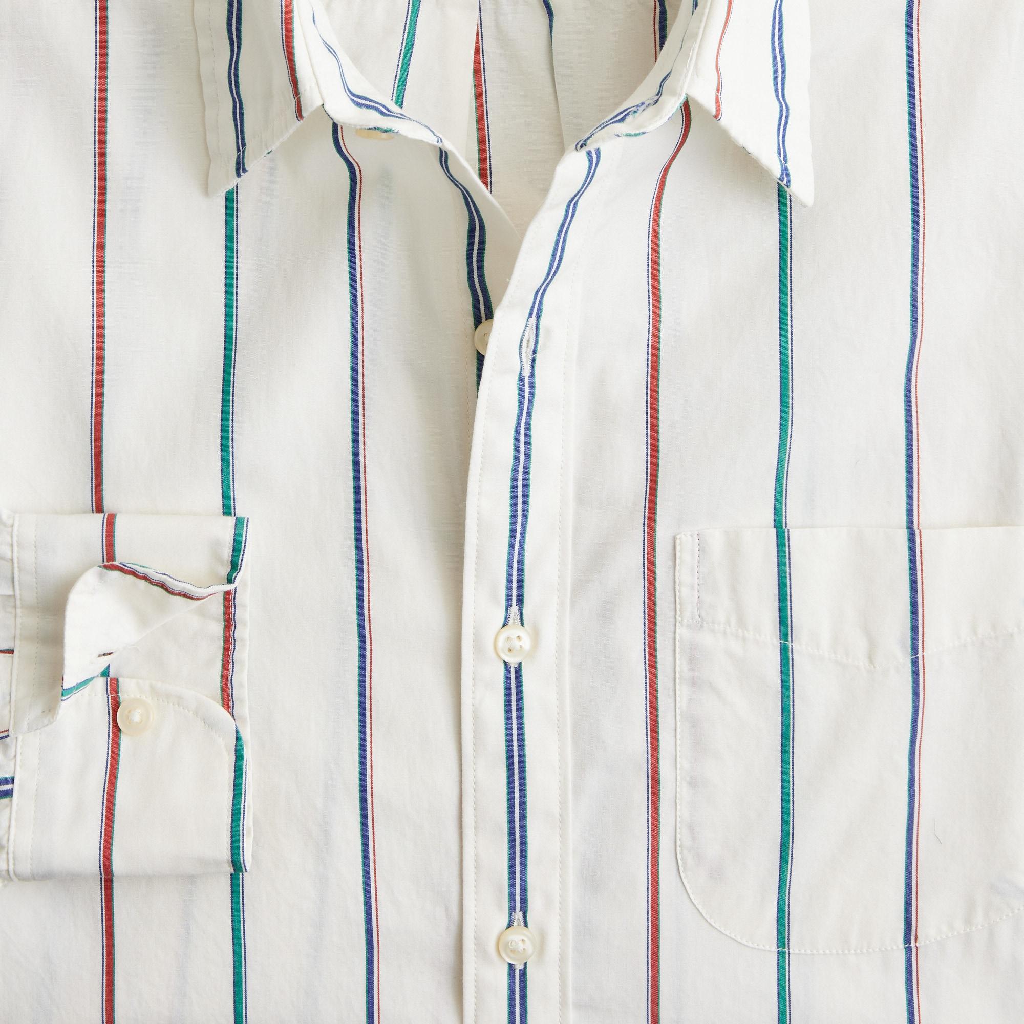 Secret Wash cotton poplin shirt with point collar Product Image
