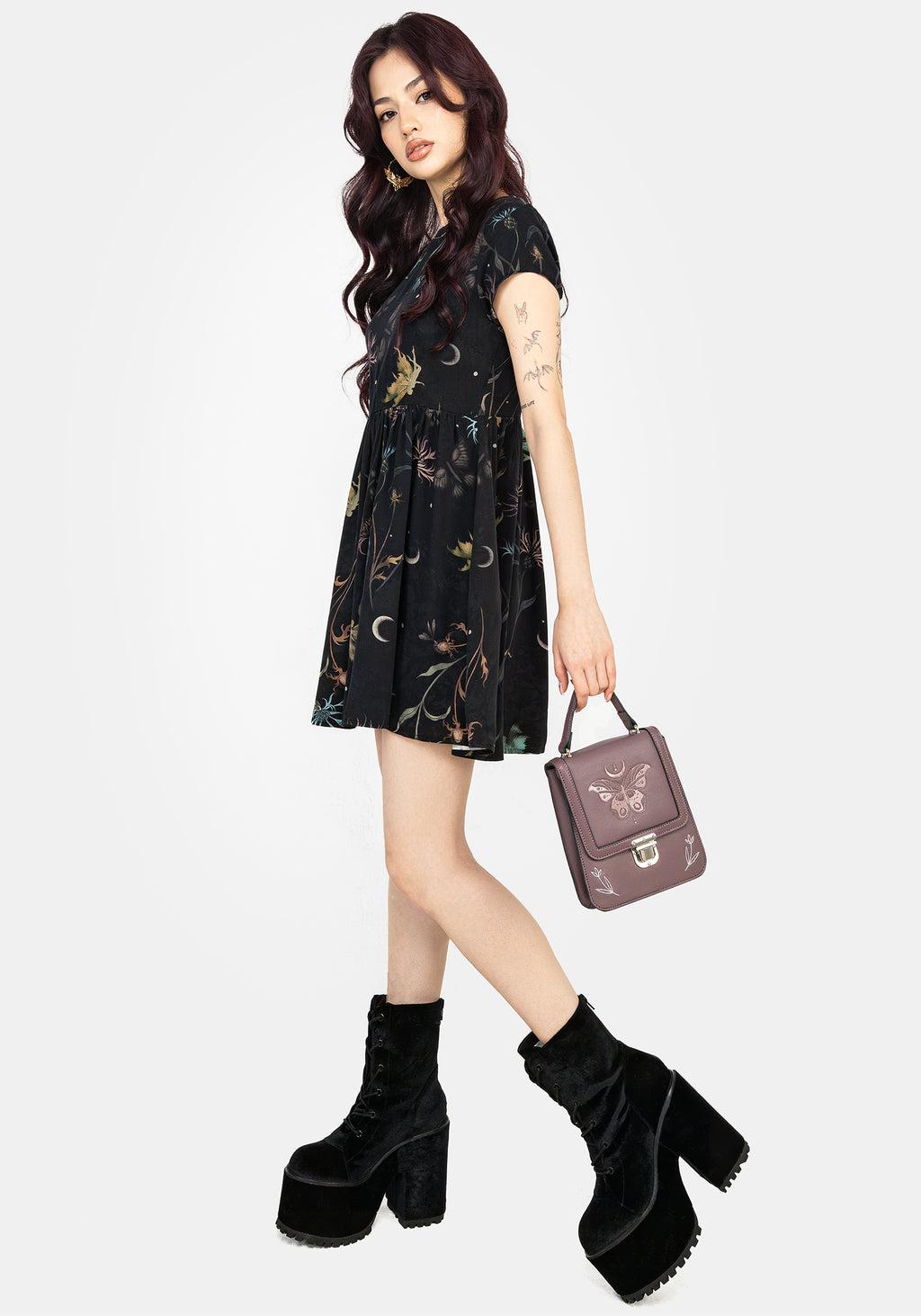 Rosanella Floral Print Mini Smock Dress Product Image
