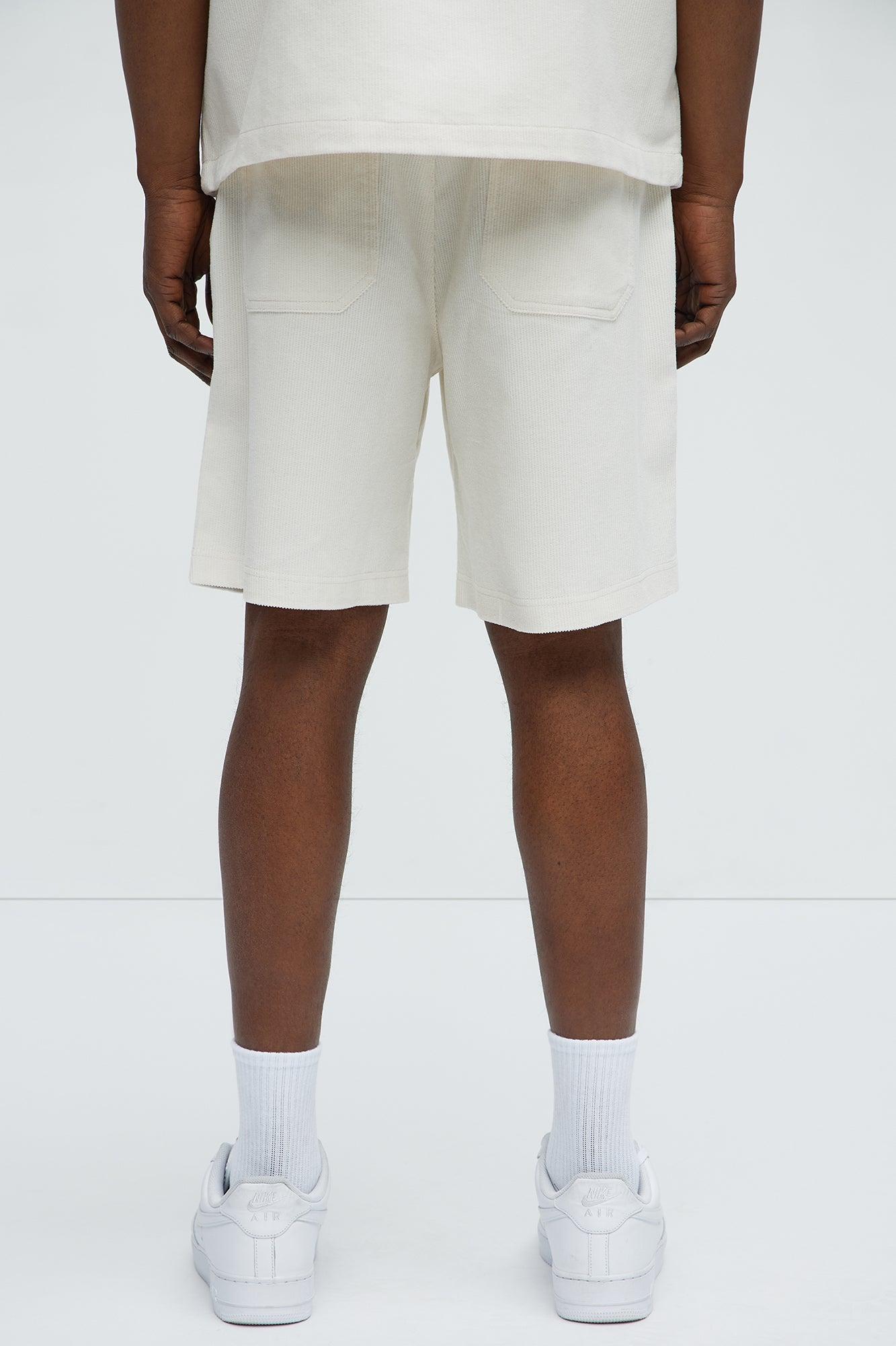 Michigan Corduroy Relaxed Shorts - Off White Product Image
