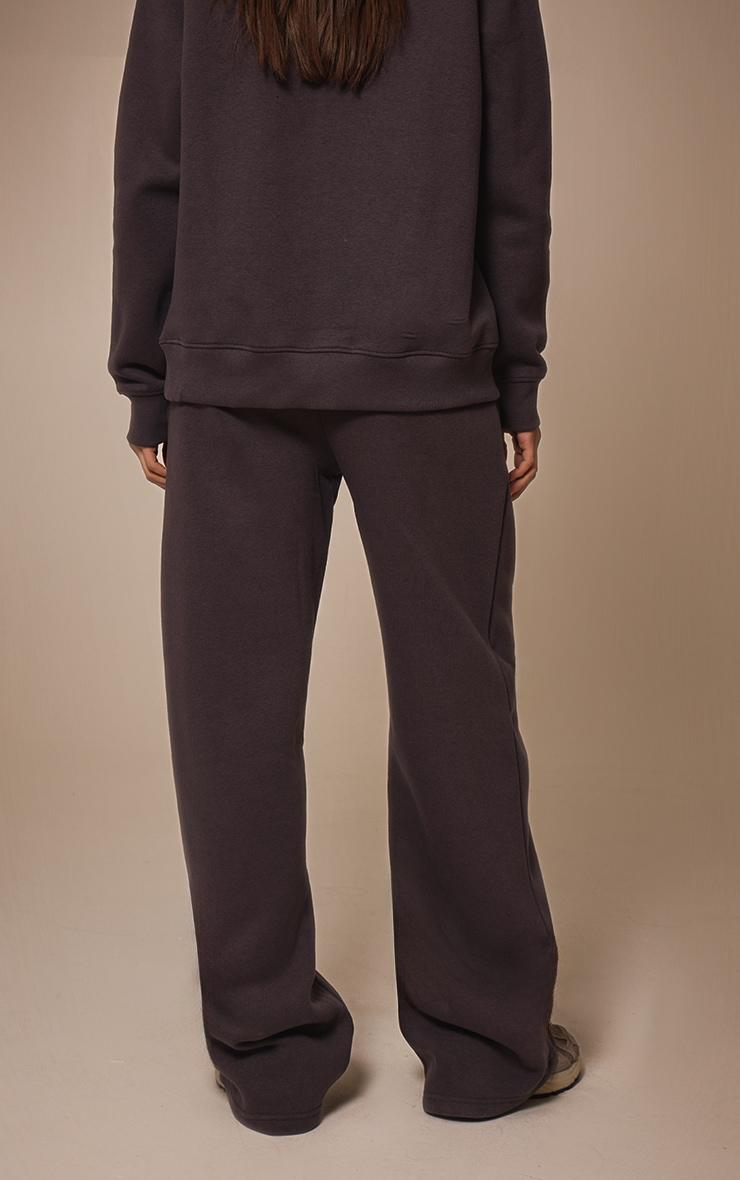 Charcoal Seam Detail Straight Leg Sweatpants Product Image